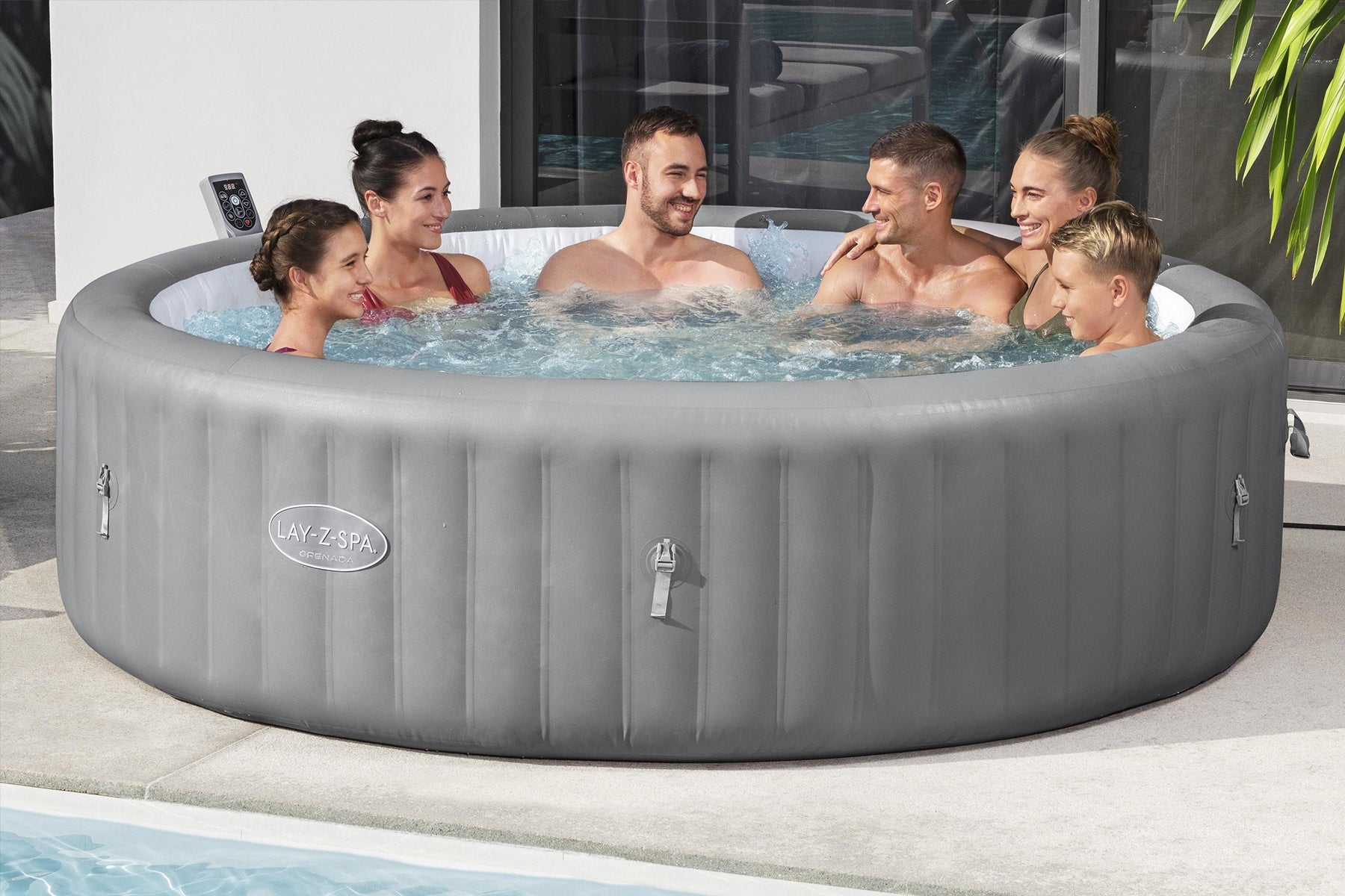 Lay-Z-Spa Grenada EnergySense® Smart AirJet™ 8 Person Hot Tub - official product image 2