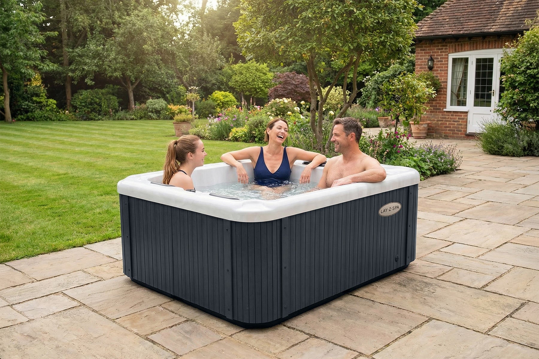 Lay-Z-Spa Monte Carlo HydroJet Pro™ 3 Person Rigid Wall Hot Tub - official product image 5