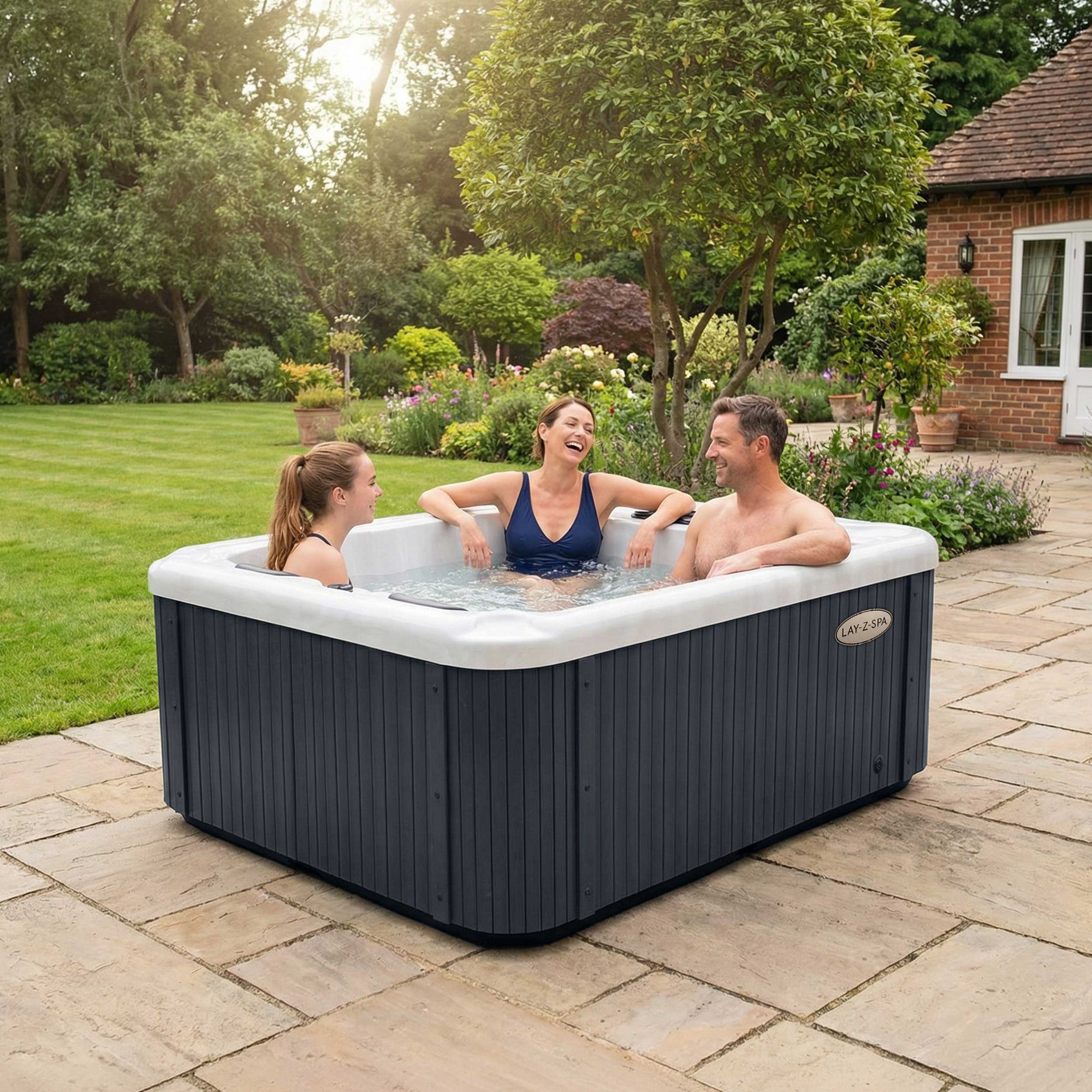 Lay-Z-Spa Monte Carlo HydroJet Pro™ 3 Person Rigid Wall Hot Tub - official product image 2