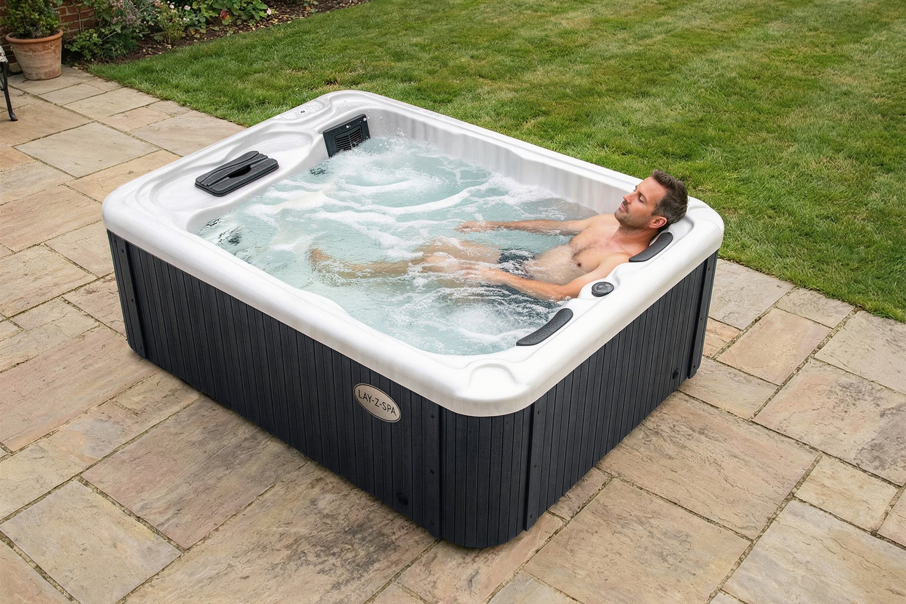 Lay-Z-Spa Monte Carlo HydroJet Pro™ 3 Person Rigid Wall Hot Tub - official product image 6