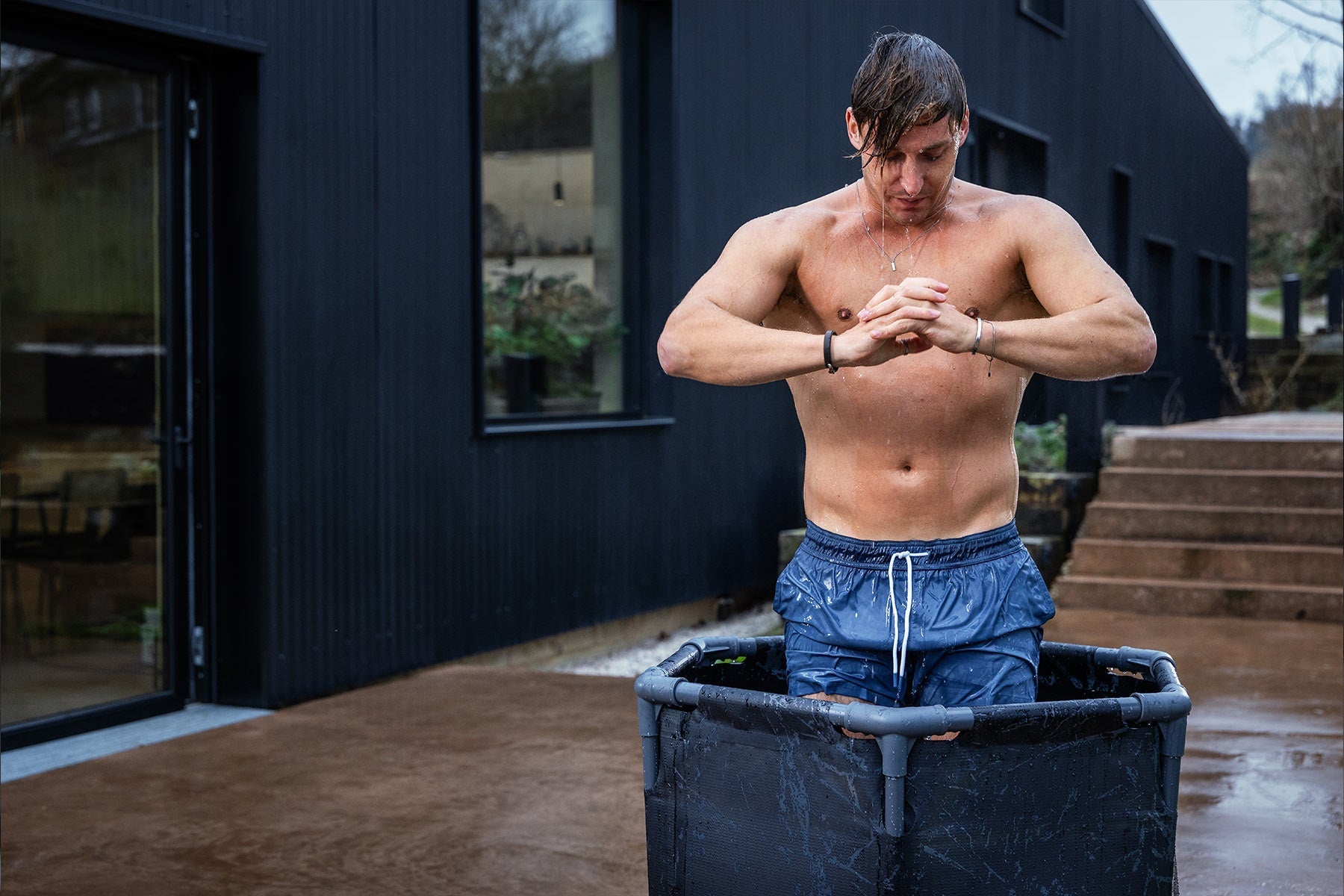 Lay-Z-Spa Glacial Dip Pod ice bath cold plunge routine