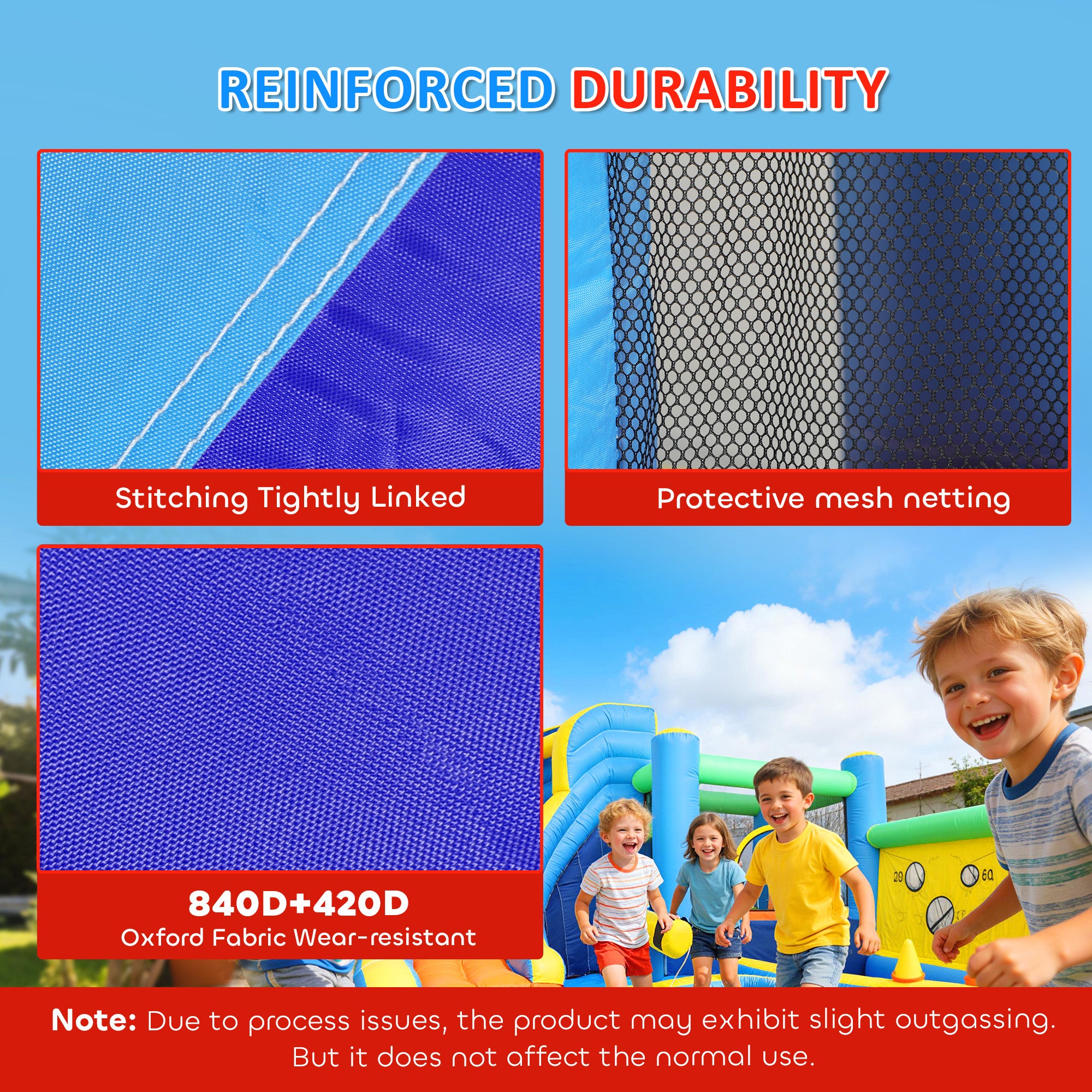 AIYAPLAY 8-in-1 Bounce House with Water Cannon