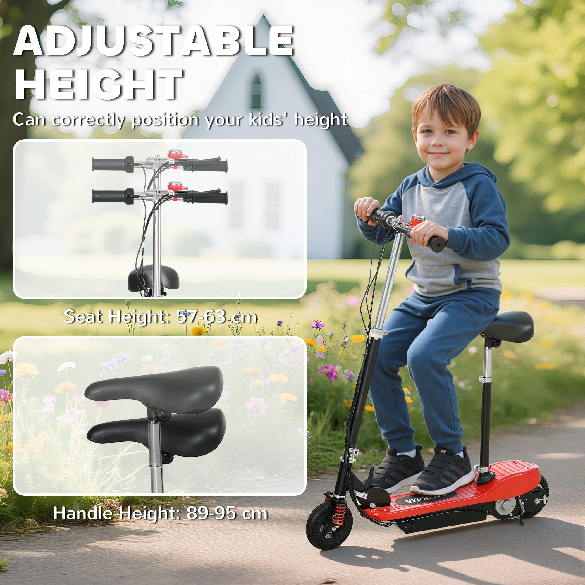 HOMCOM Kids Electric Scooter 15km/h