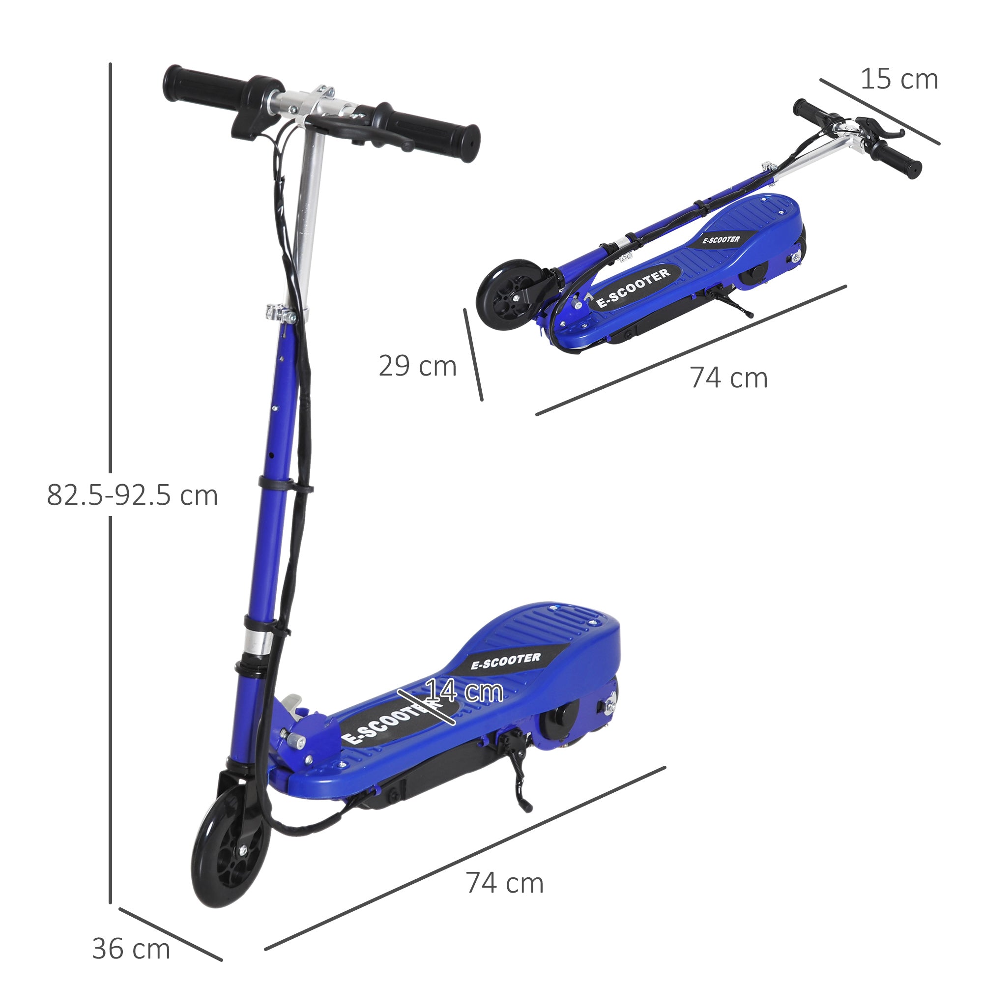 HOMCOM Folding Kids Electric Scooter