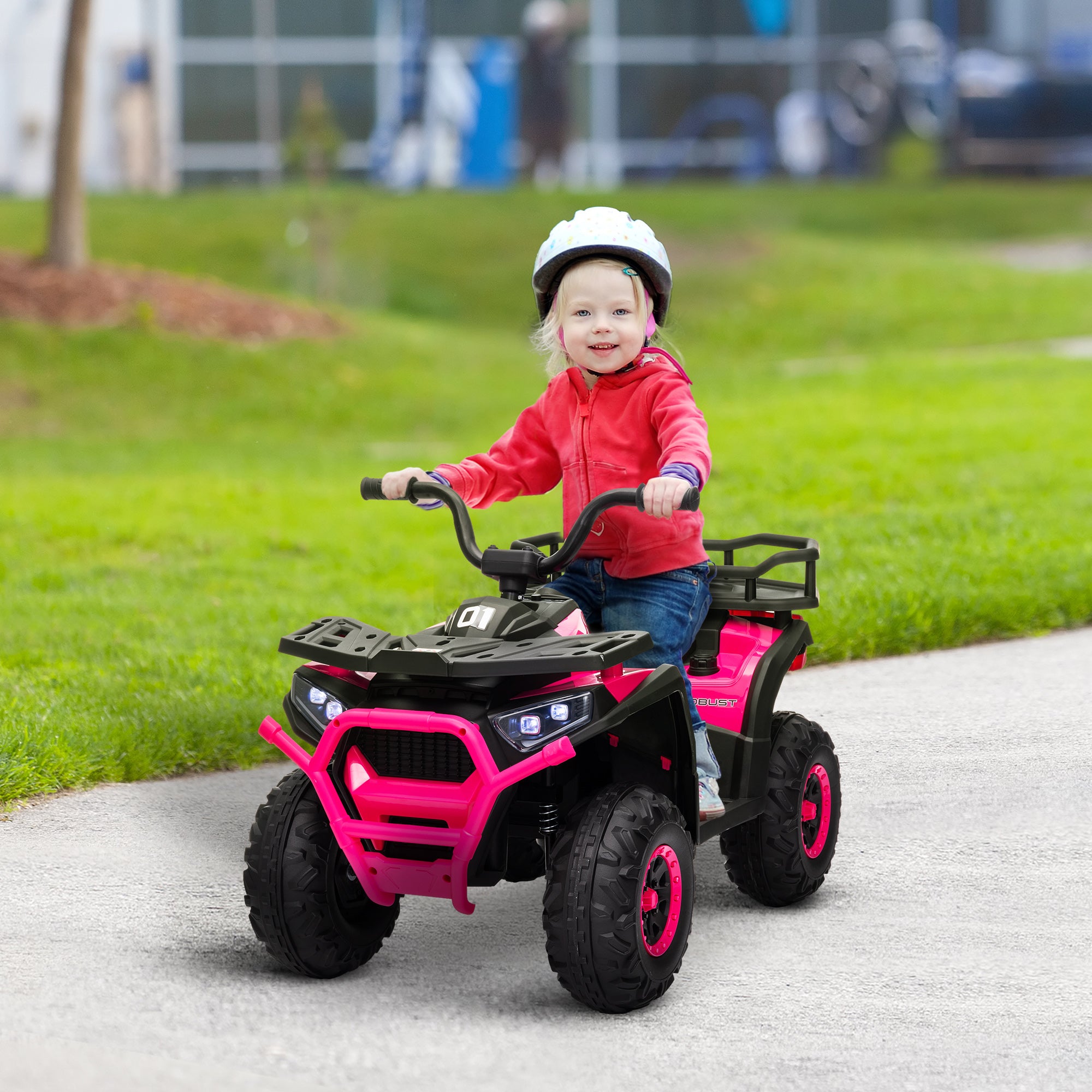 AIYAPLAY 12V Kids Electric Quad Bike - Green