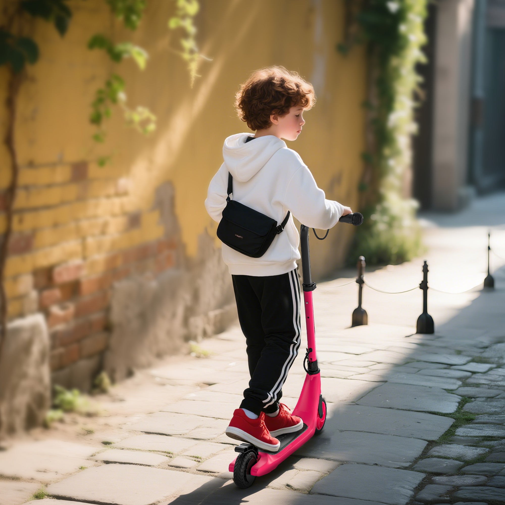 HOMCOM Kids Electric Scooter Adjustable Height