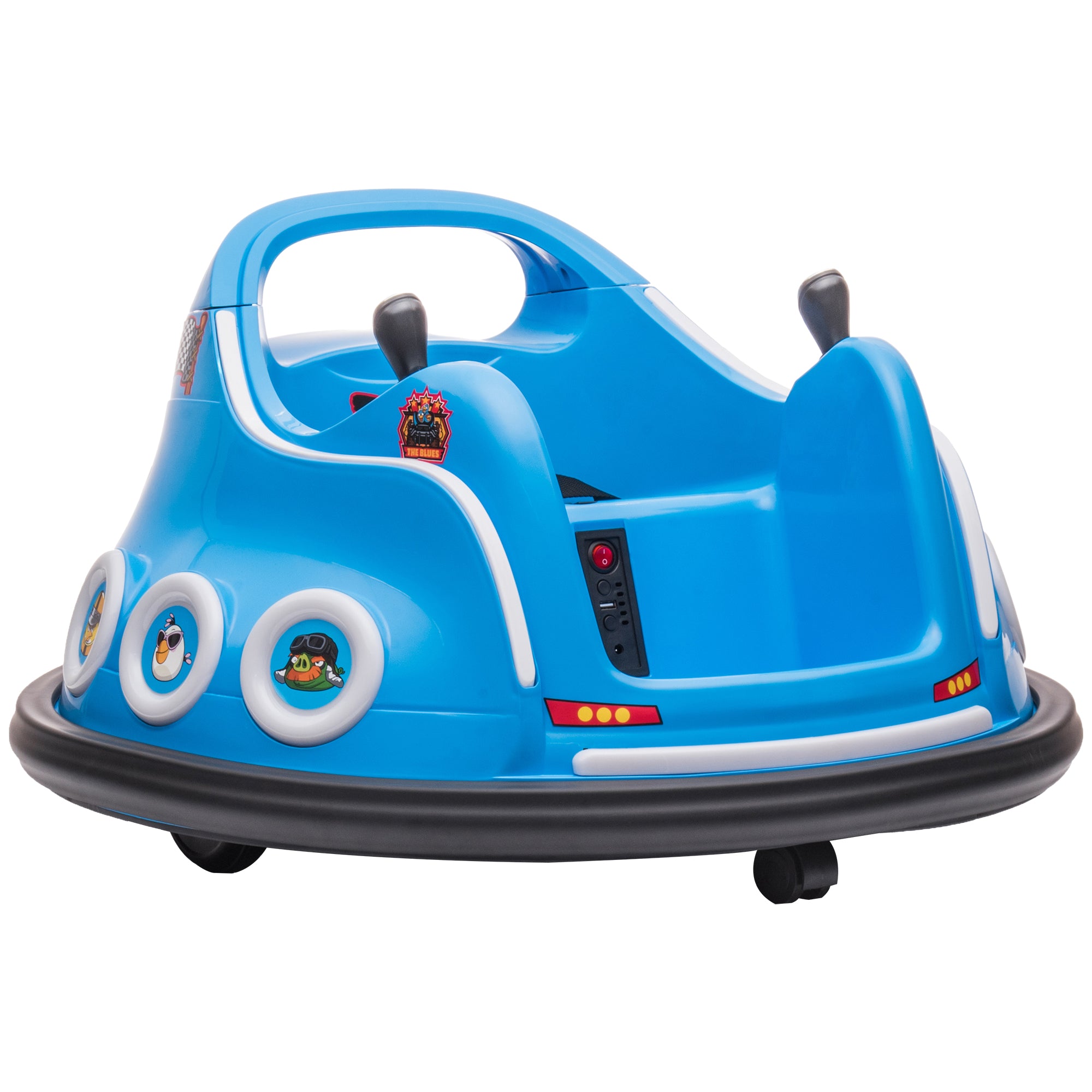 AIYAPLAY Angry Birds 12V Kids Bumper Car - Blue