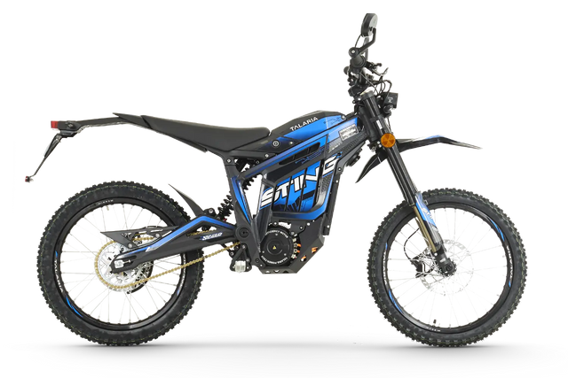 Talaria Sting R L1E Road Legal Electric Bike - Black with Blue Stickers