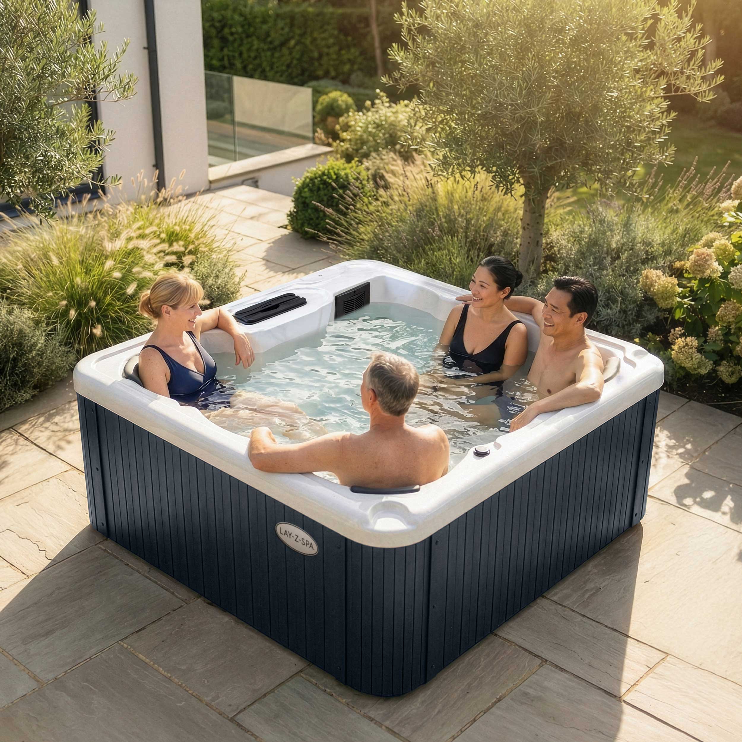 Lay-Z-Spa Monte Carlo HydroJet Pro™ 5 Person Rigid Wall Hot Tub - official product image 2