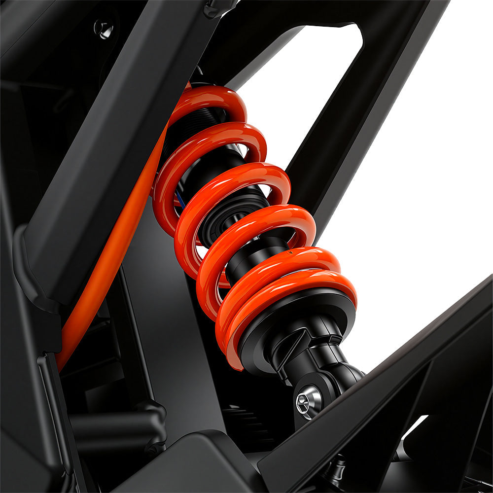 iScooter MT2 rear suspension close-up