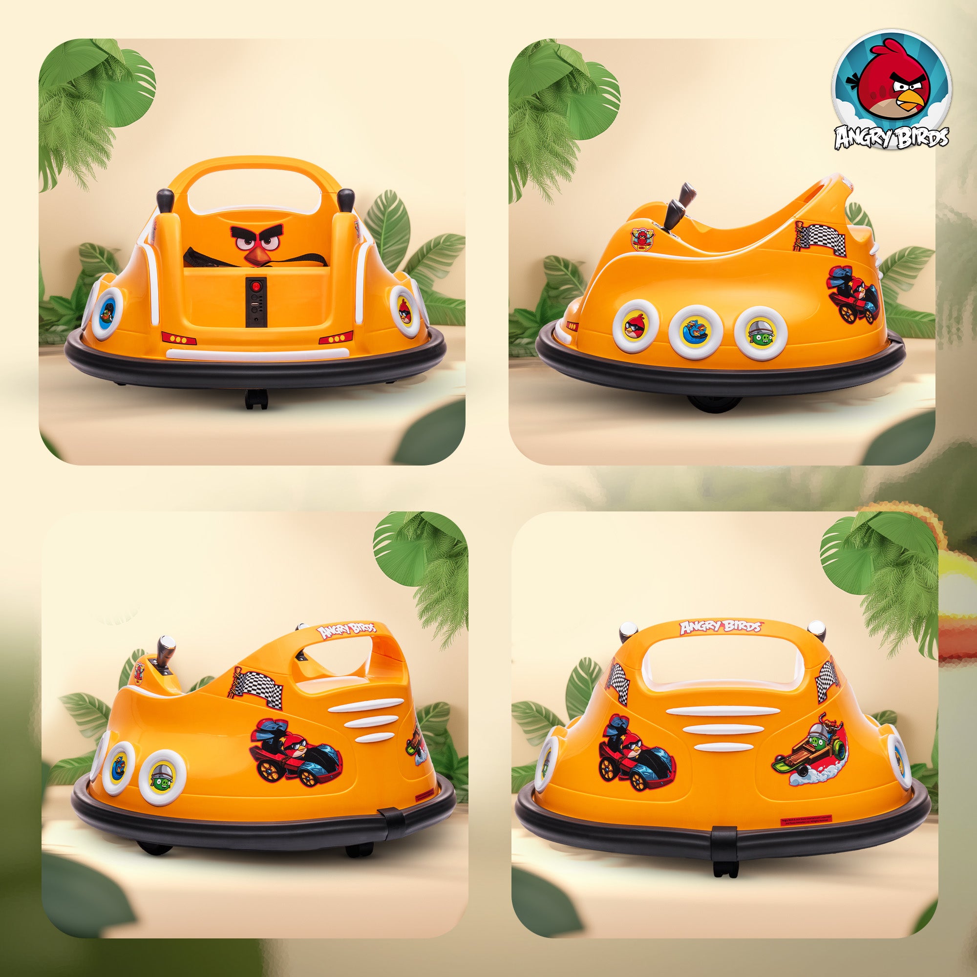 AIYAPLAY Angry Bird 12V Kids Bumper Car