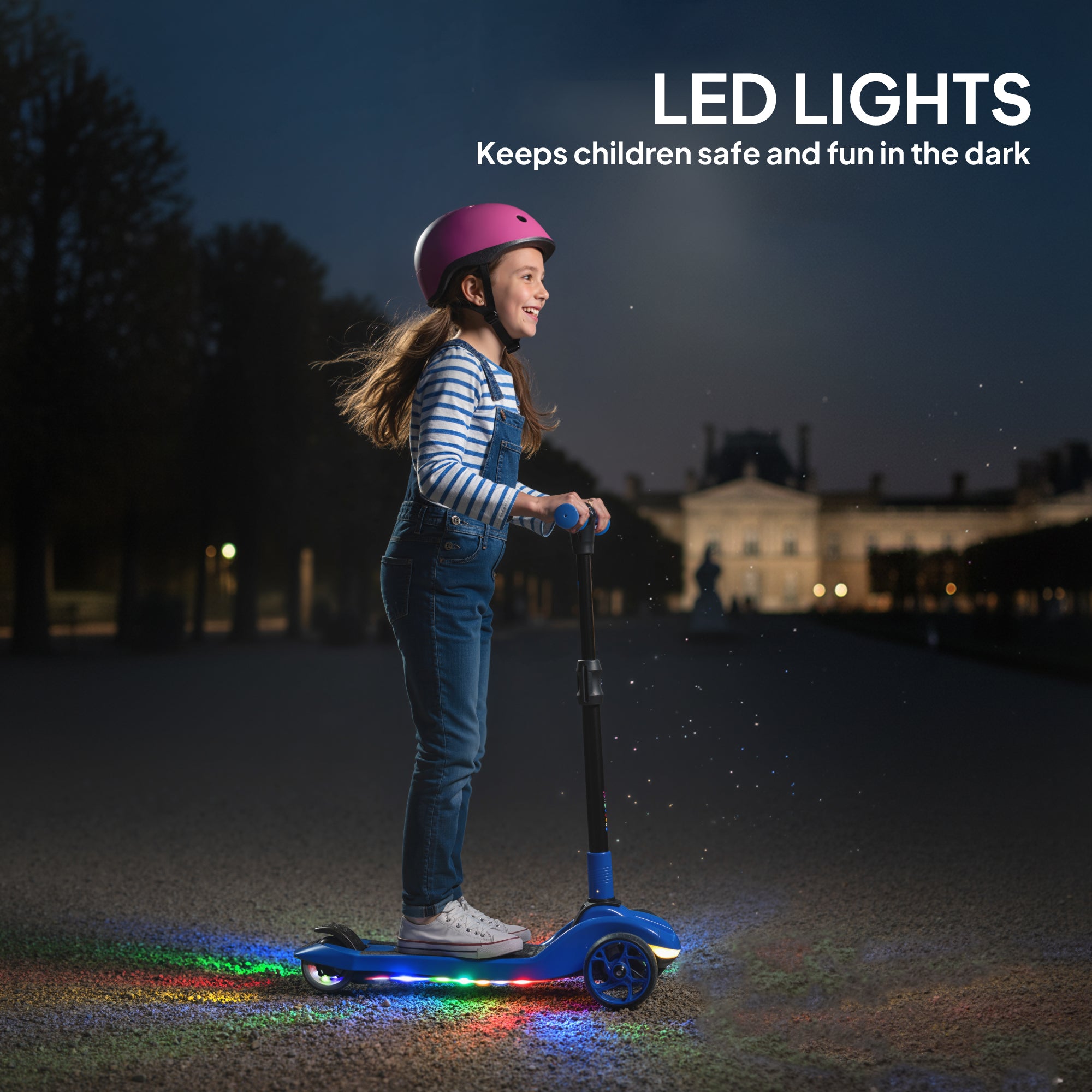 AIYAPLAY 3-Wheel Kids Electric Scooter