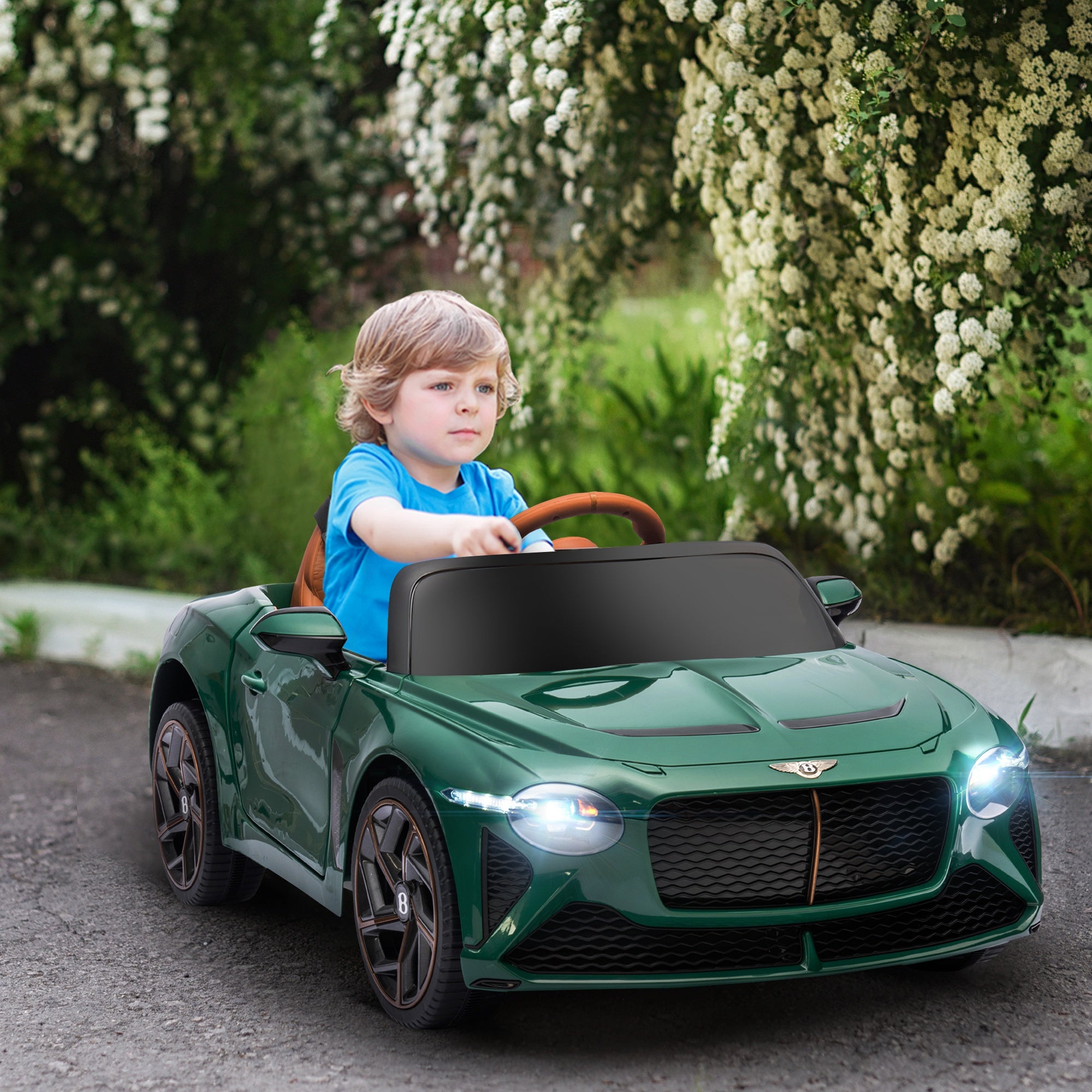 HOMCOM Bentley Bacalar 12V Kids Ride-On Car - Green