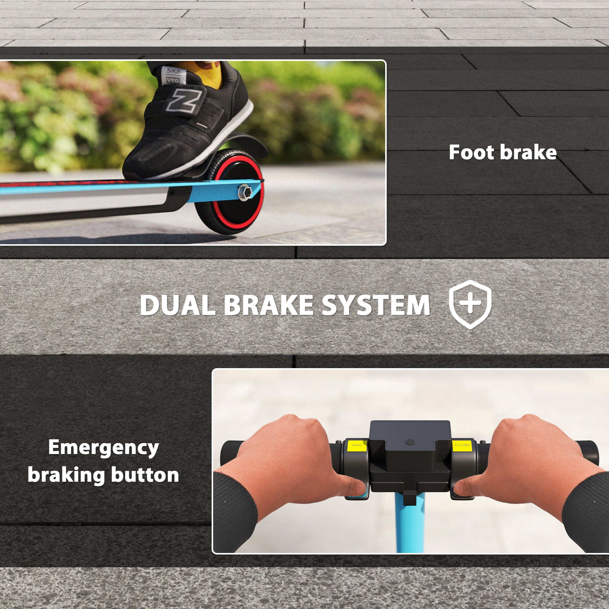 SPORTNOW Kids Electric Scooter with Suspension