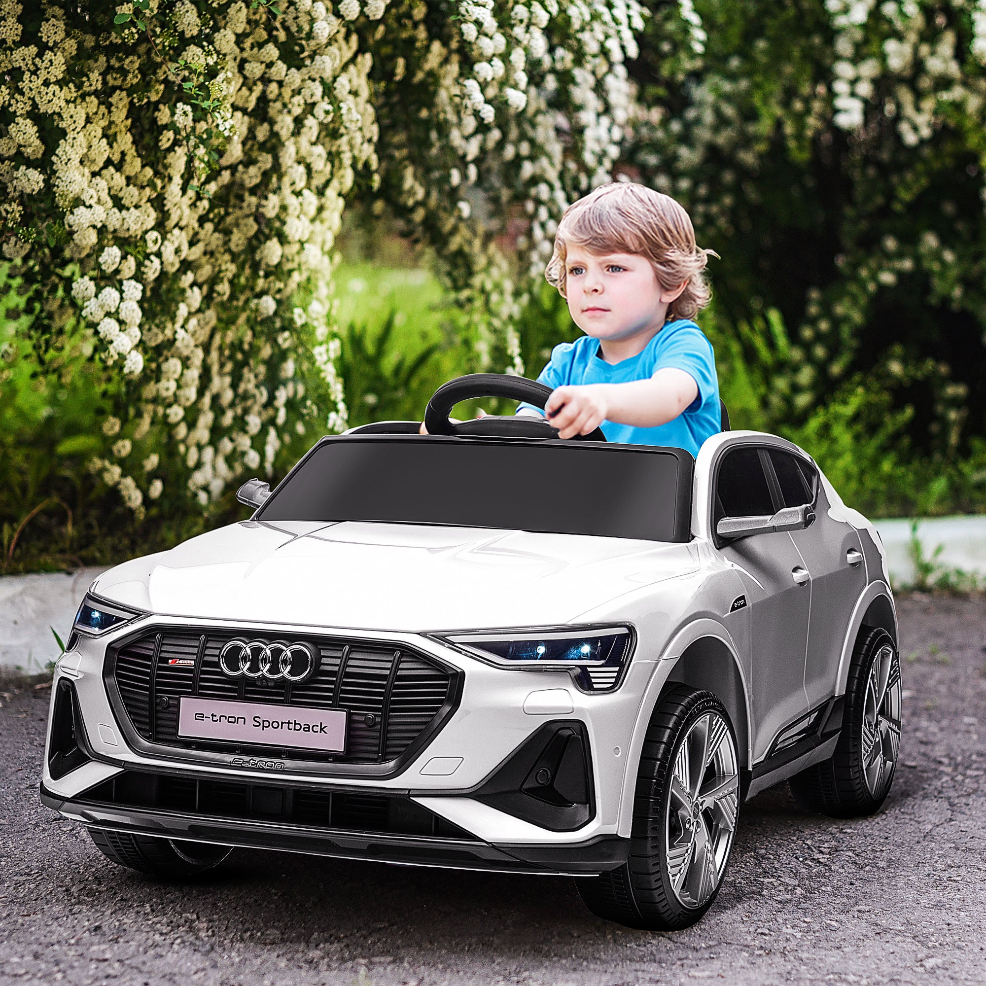 HOMCOM Audi E-tron / 12V Kids Car - White