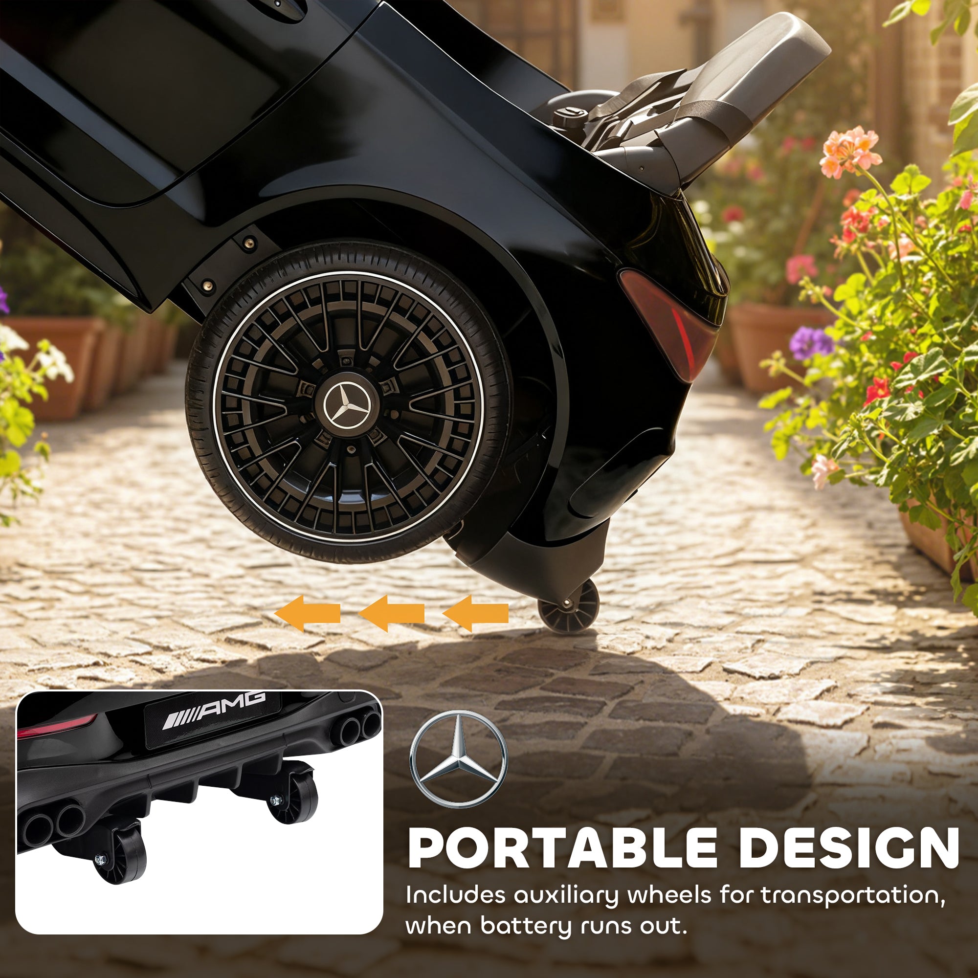 AIYAPLAY Mercedes-AMG 12V Kids Electric Ride-On Car