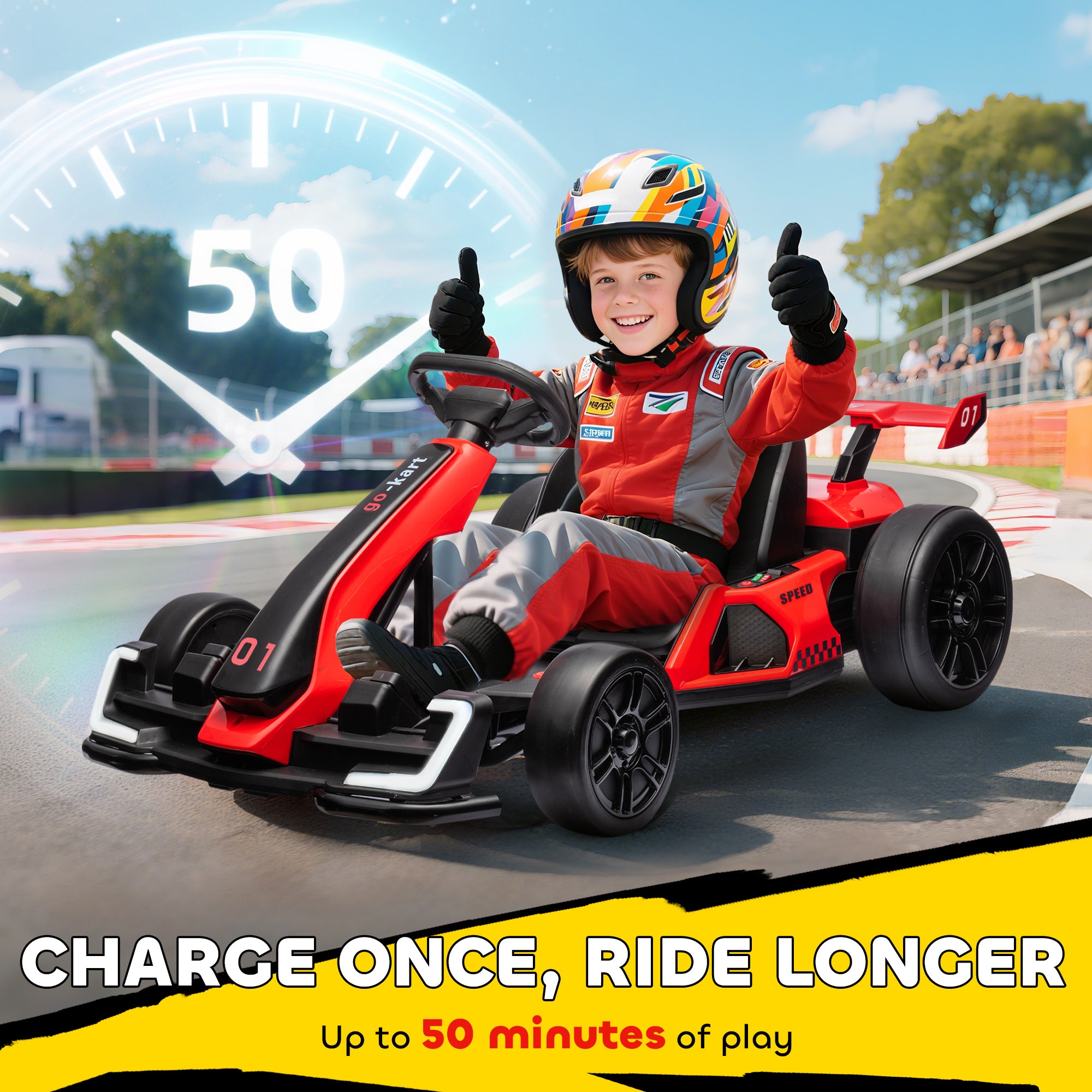 HOMCOM 24V Electric Go Kart for Kid 25