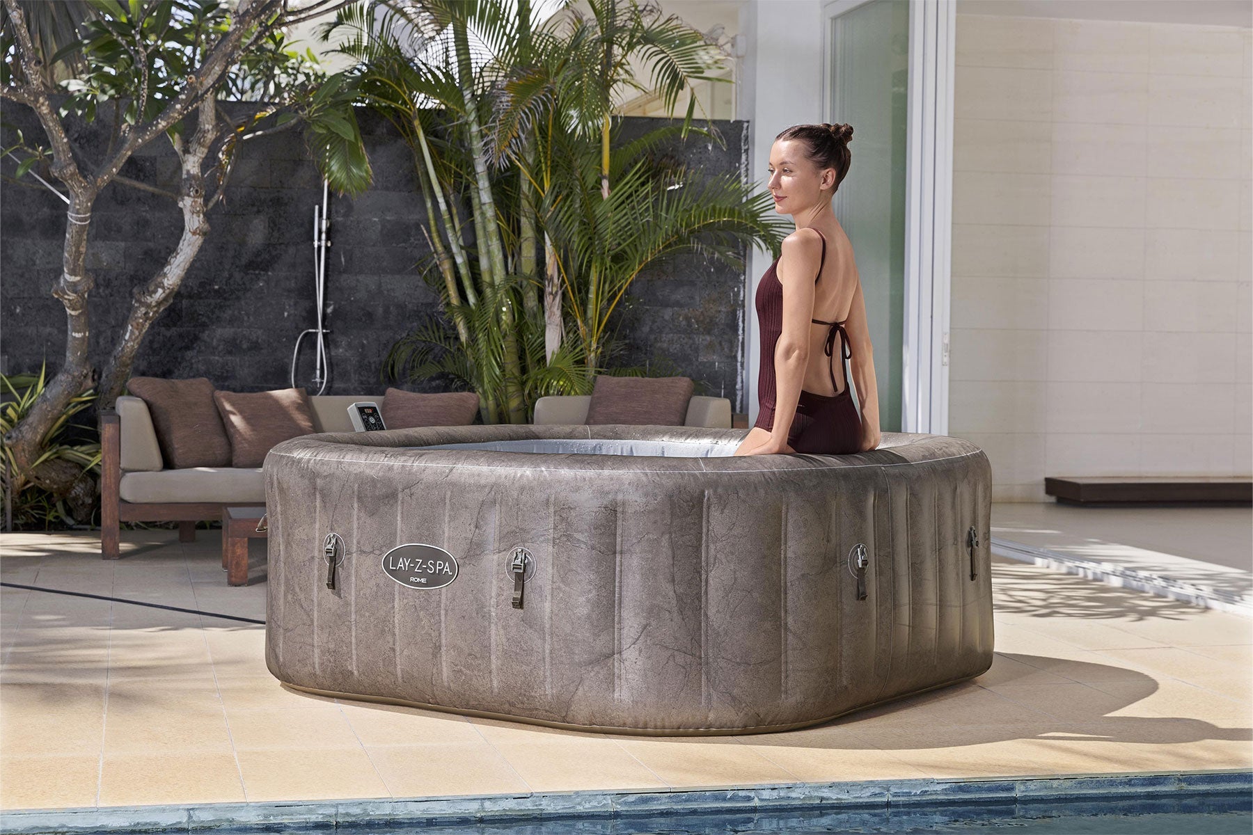 Lay-Z-Spa Rome EnergySense® UltraFit™ Smart AirJet™ - official product image 13