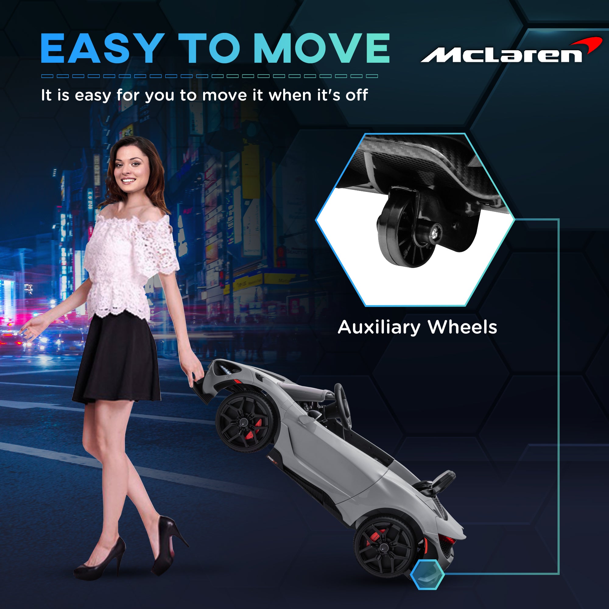 AIYAPLAY McLaren 765LT 12V Kids Ride-On Car