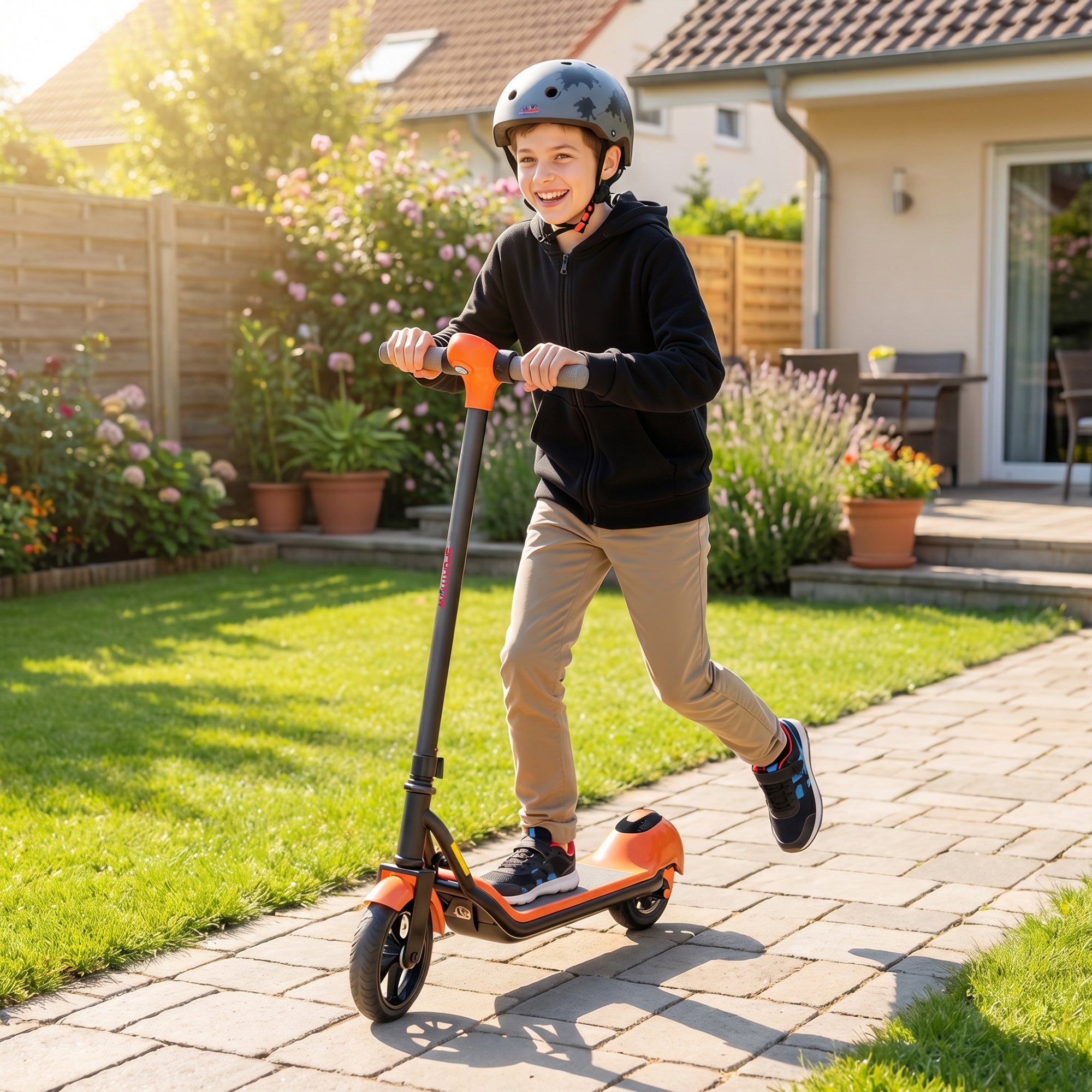 SPORTNOW Kids Electric Scooter with LED Display