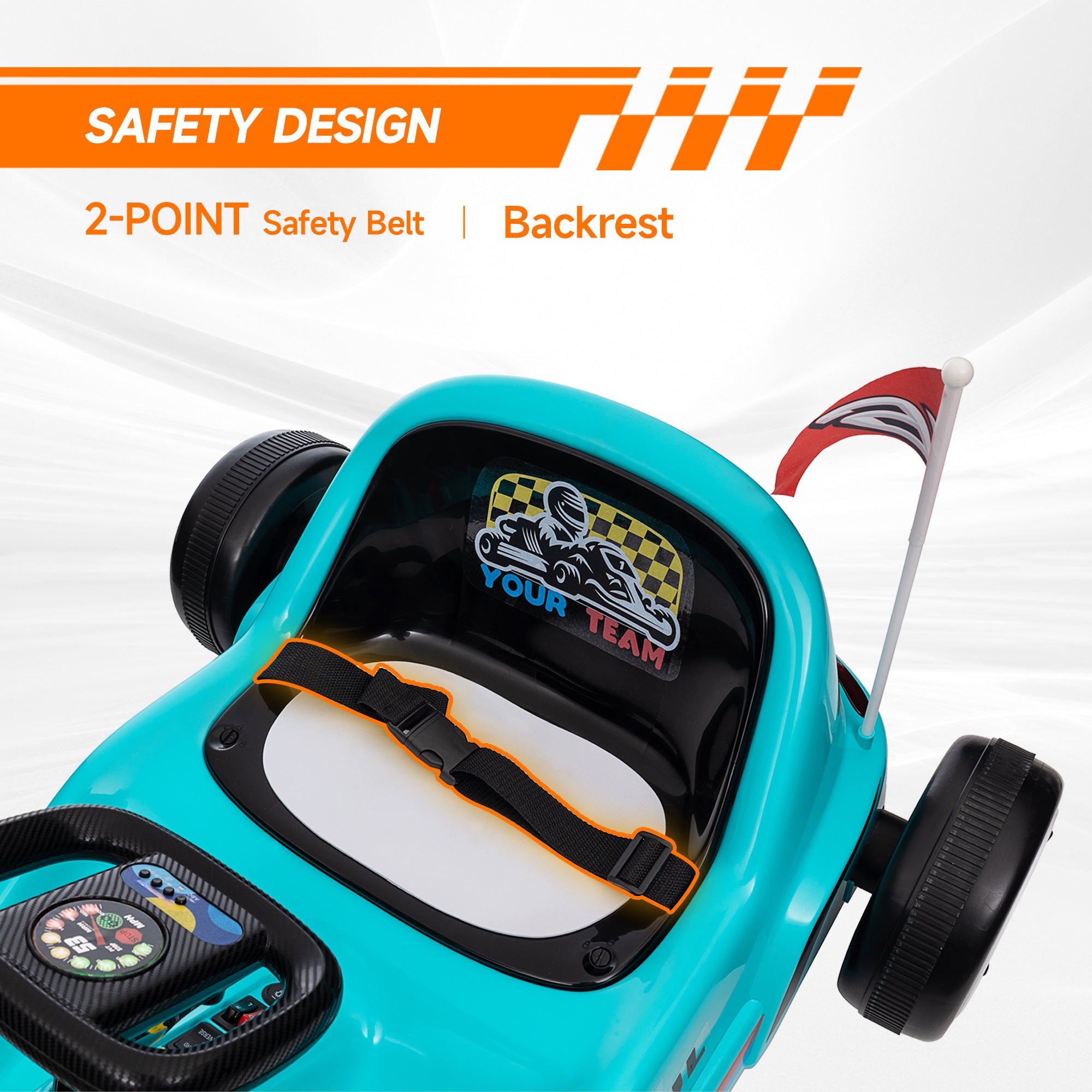 AIYAPLAY 6V Kids Electric Go-Kart