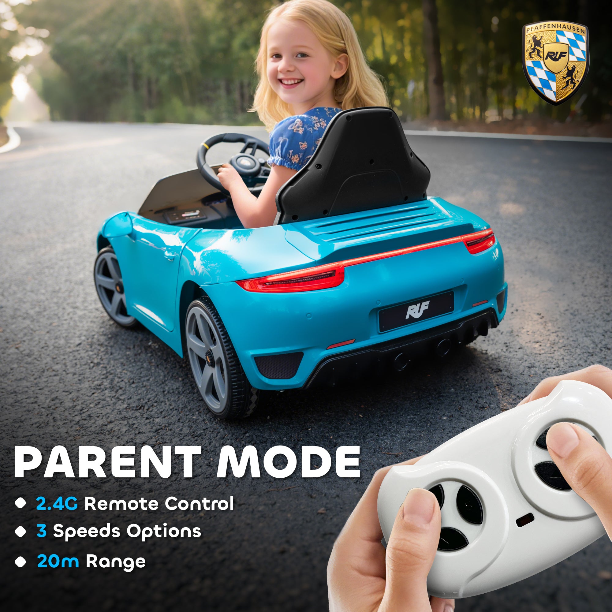 AIYAPLAY RUF GT 12V Kids Electric Ride-On Car
