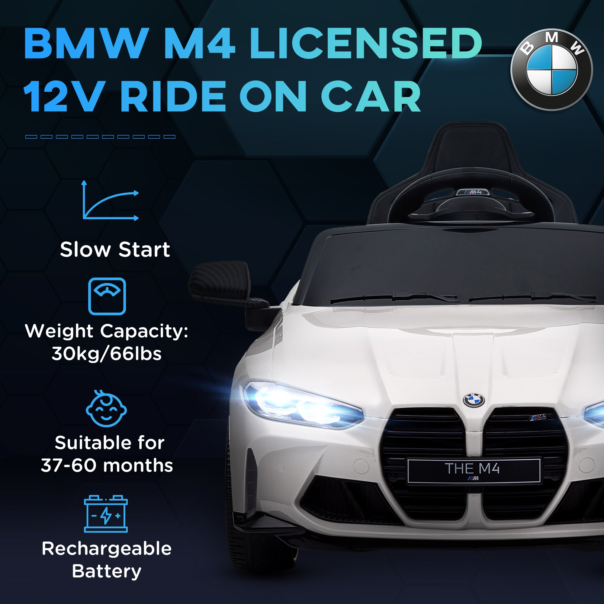 AIYAPLAY BMW 12V Kids Electric Ride-On Car