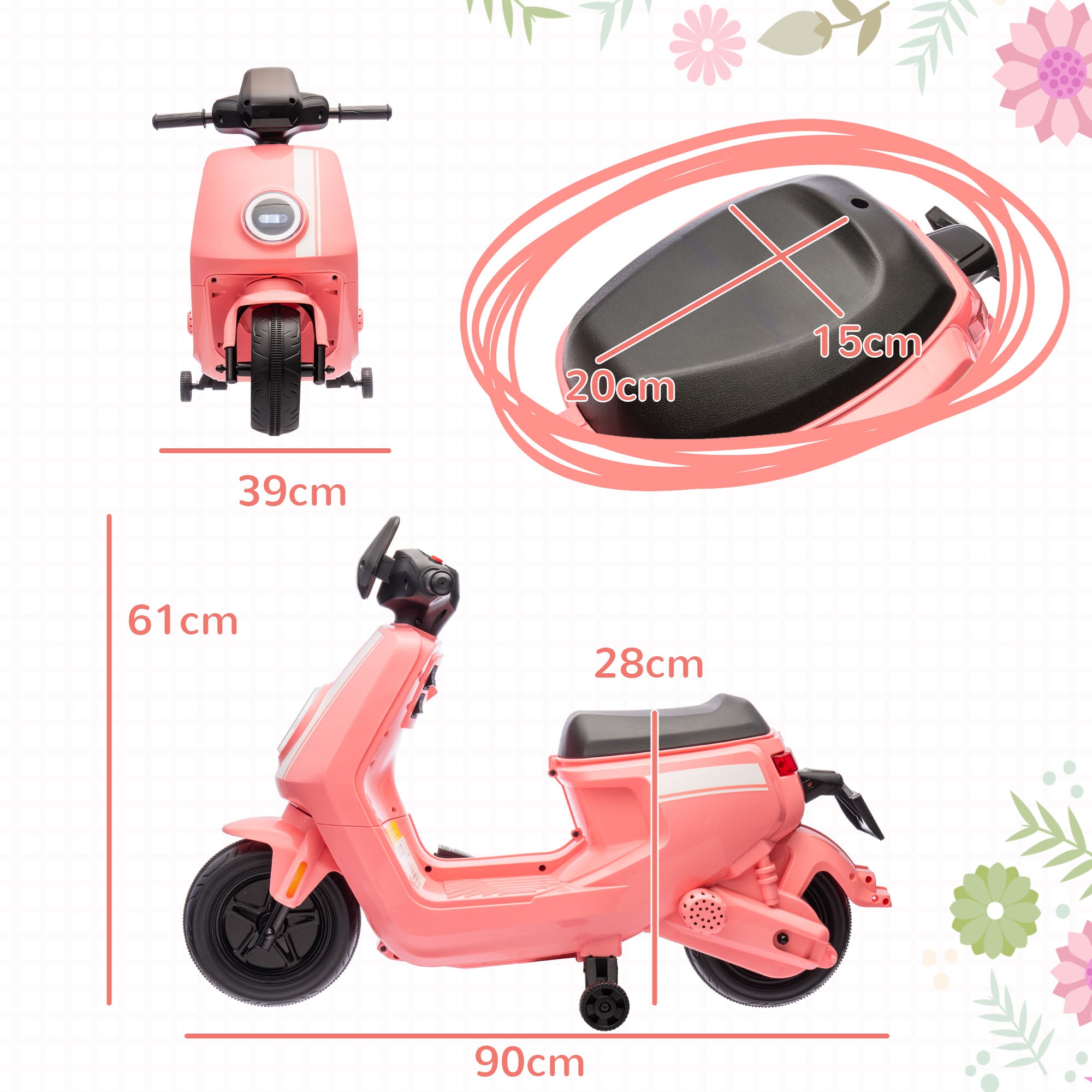 AIYAPLAY 6V Toddler Electric Motorbike