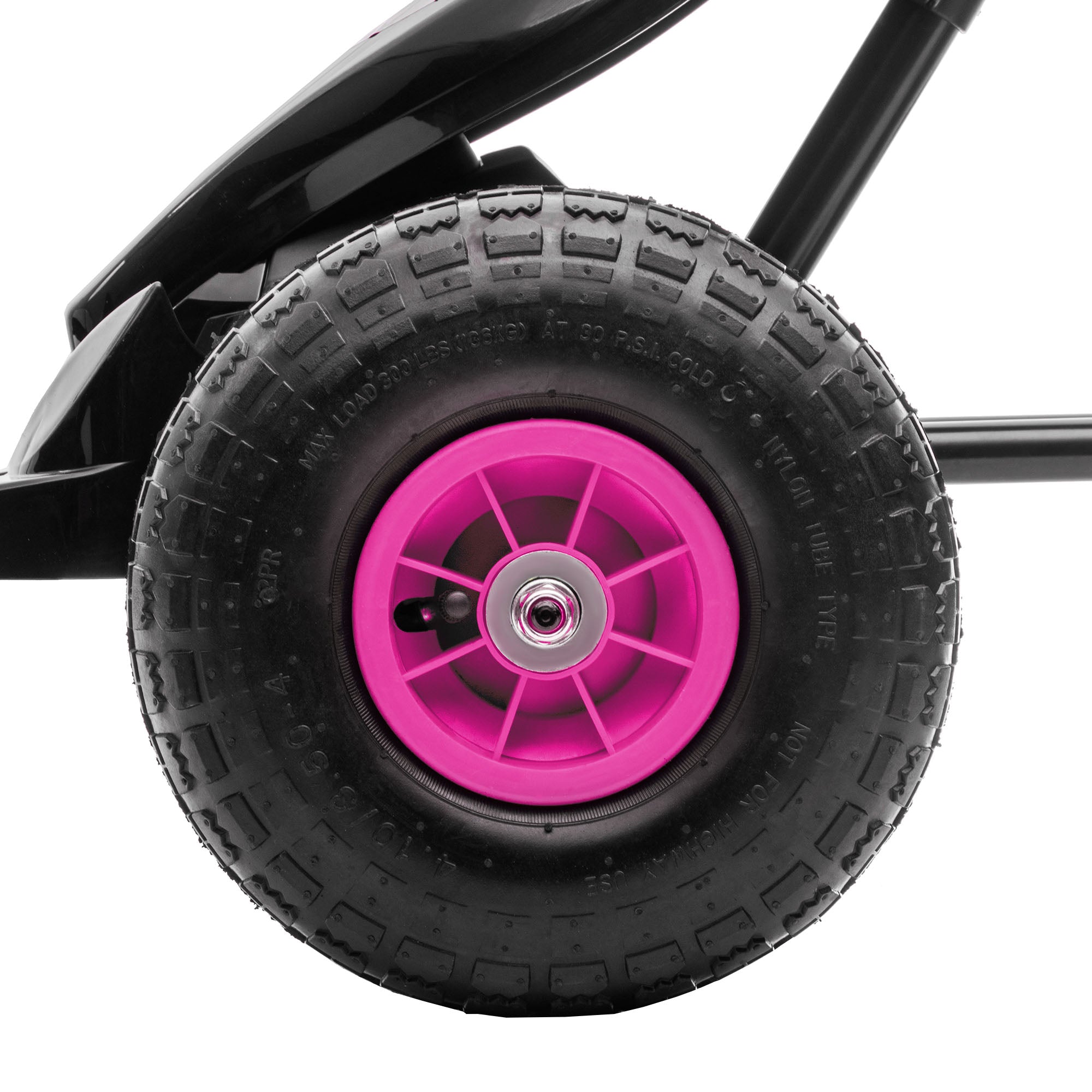 HOMCOM Kids Go Kart Adjustable Seat Inflatable Tyres
