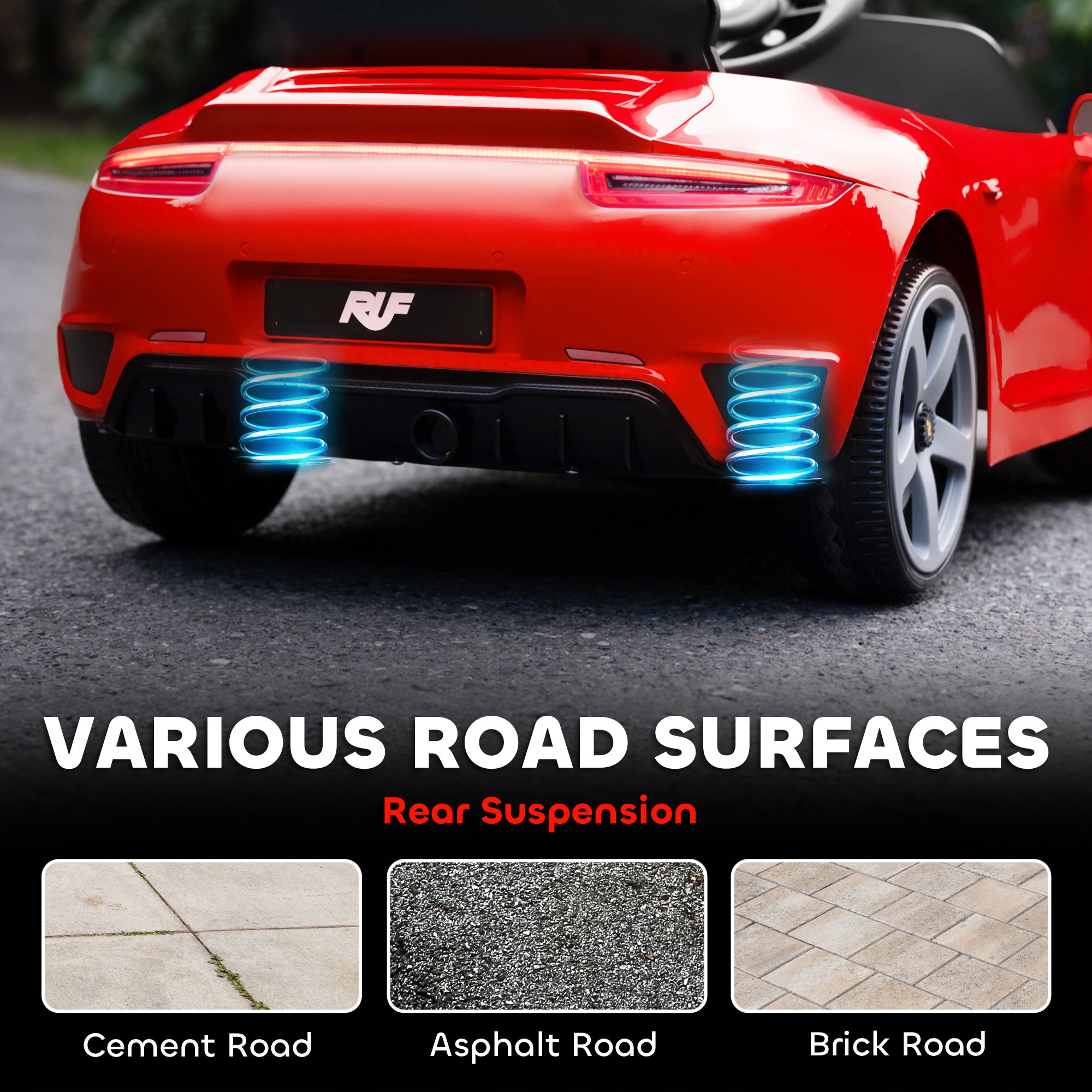 AIYAPLAY RUF GT 12V Kids Electric Ride-On Car
