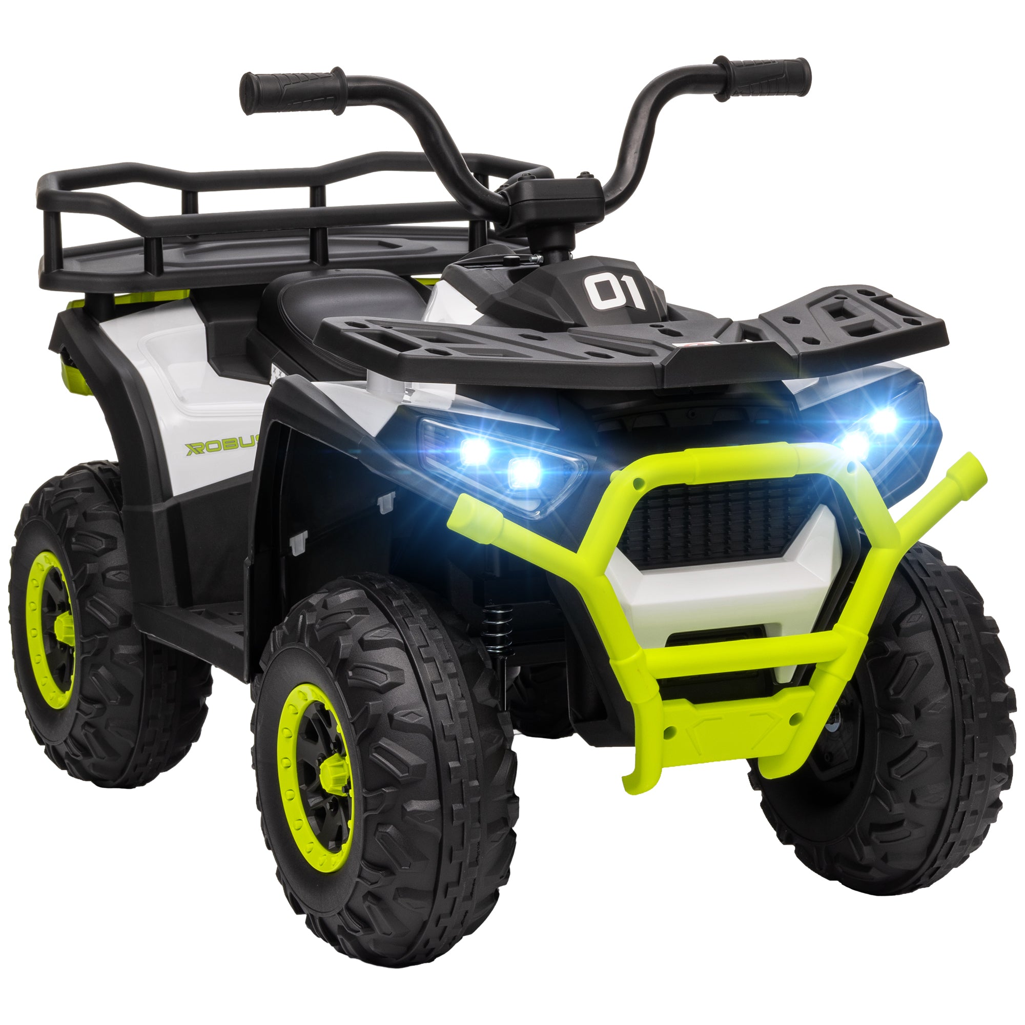 AIYAPLAY 12V Kids Electric Quad Bike - Green