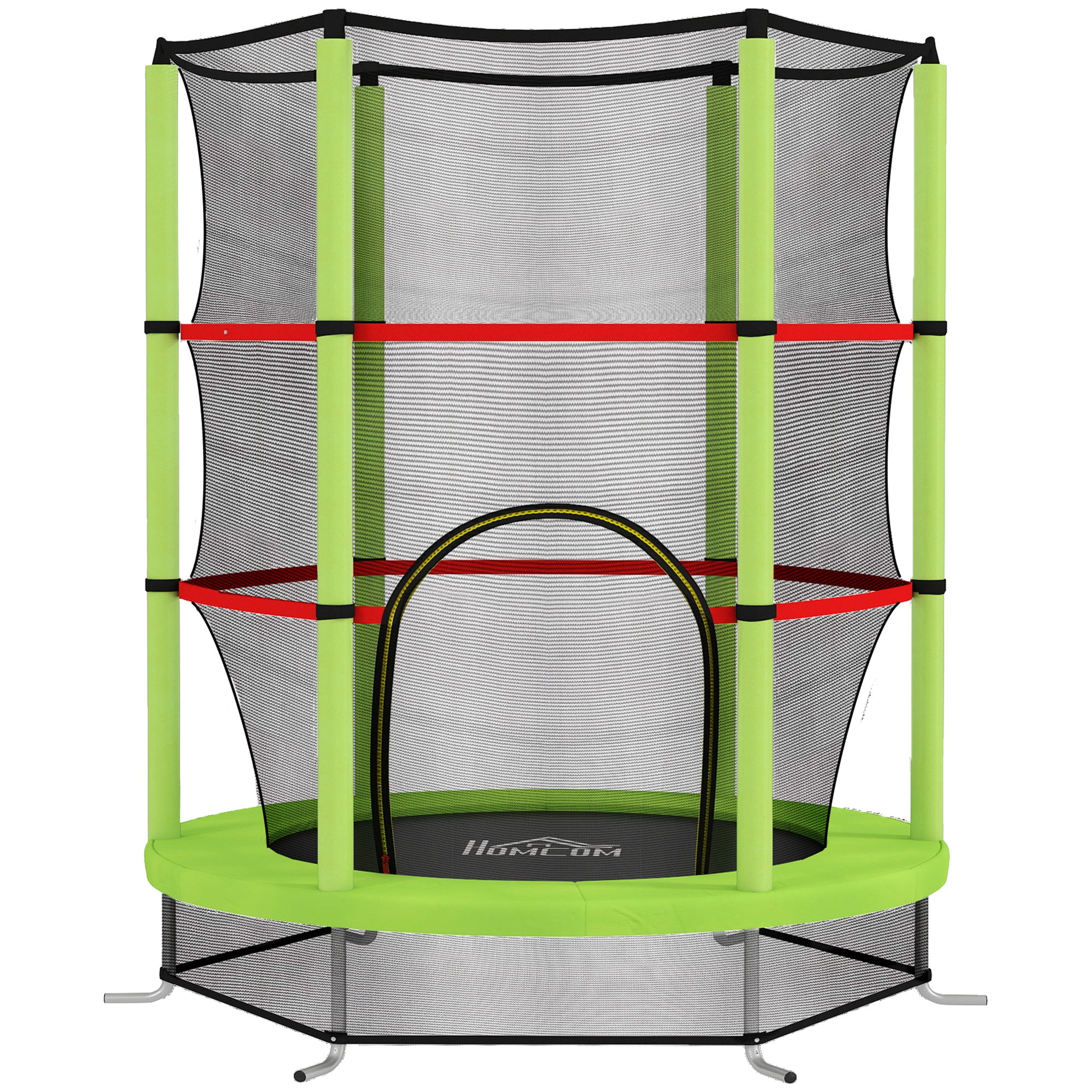 HOMCOM Kids Trampoline, with Enclosure Net, Steel Frame, for Ages 3-6 Years 5