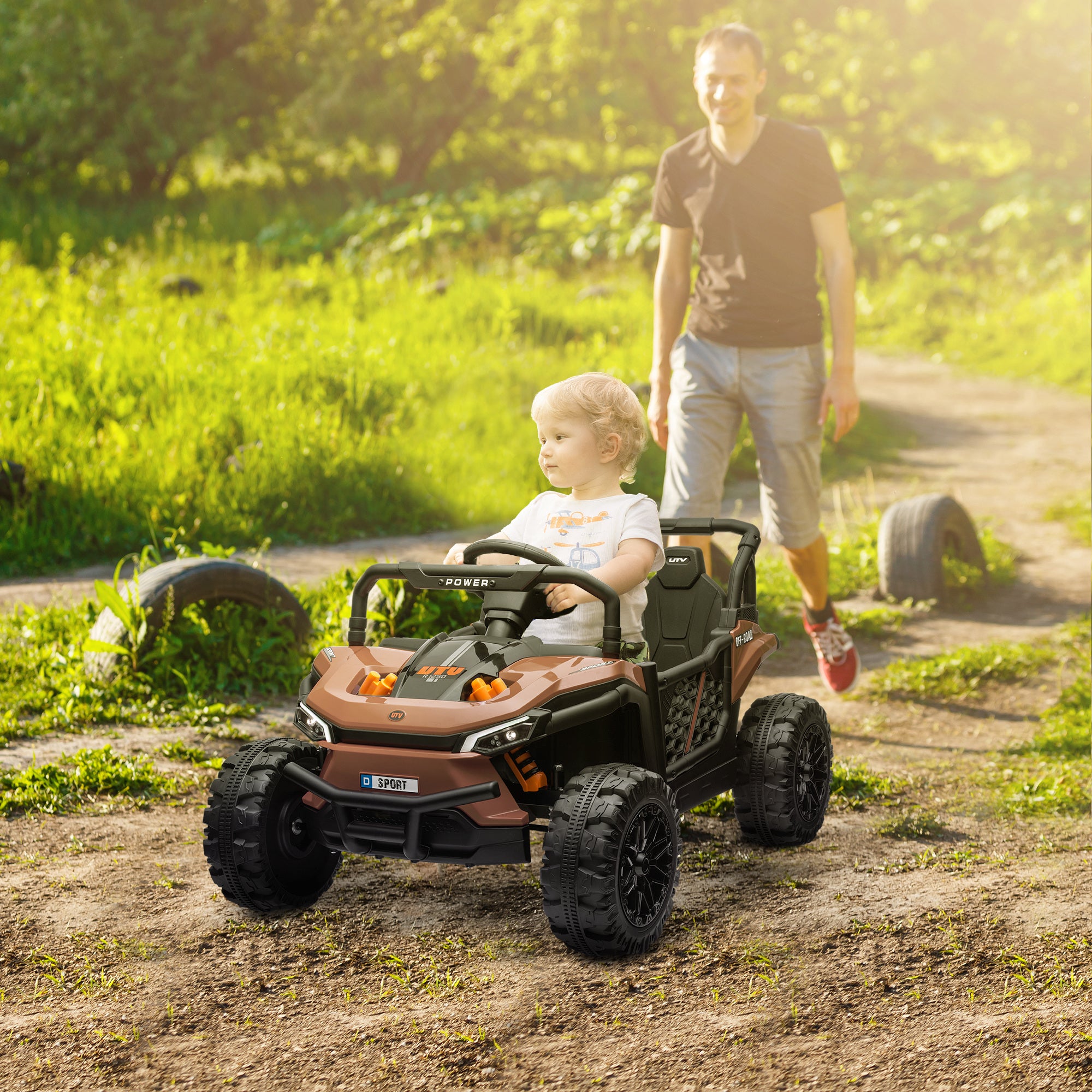 AIYAPLAY 12V Kids Ride-On Truck - Black
