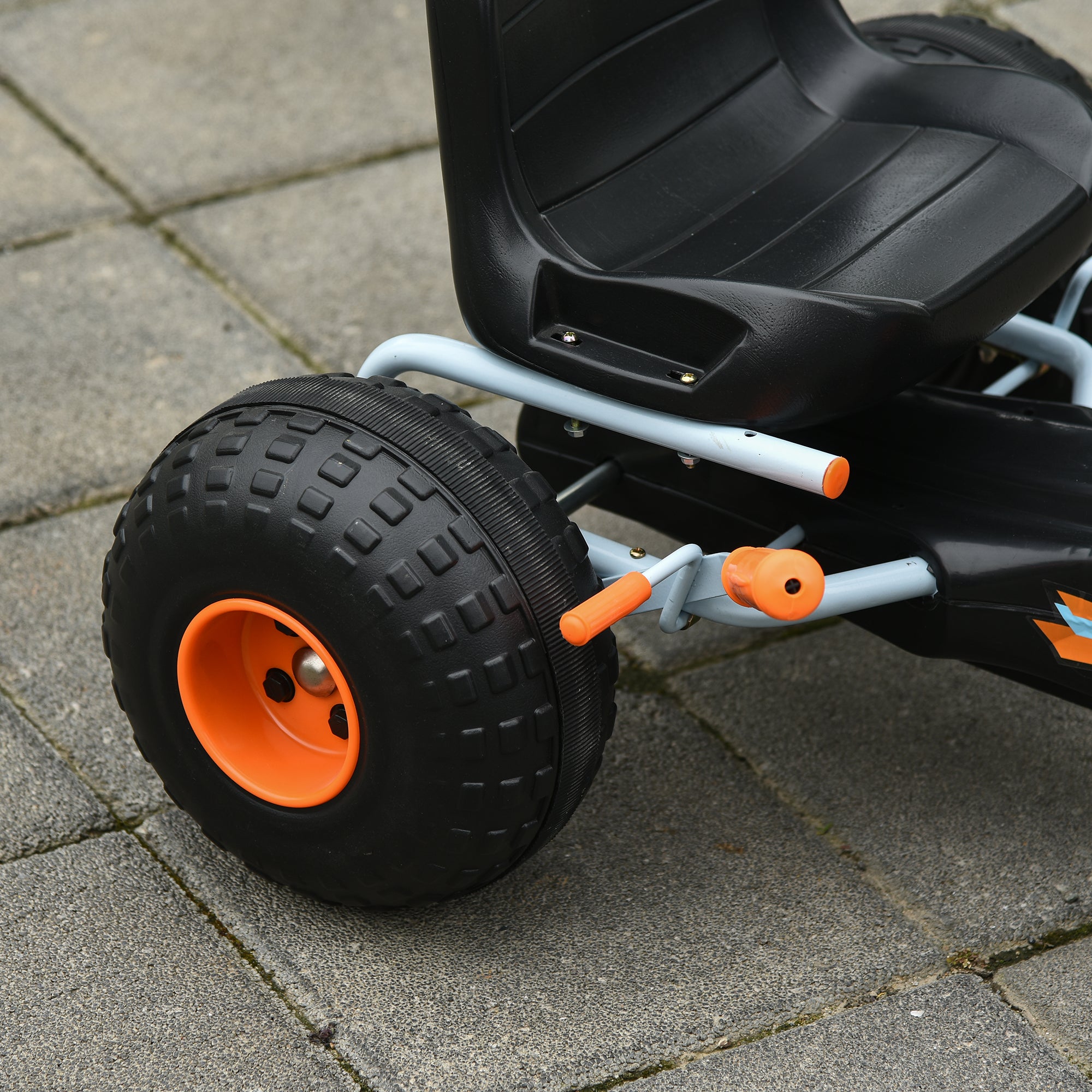 HOMCOM Kids Pedal Go Kart Adjustable Seat 97x66cm
