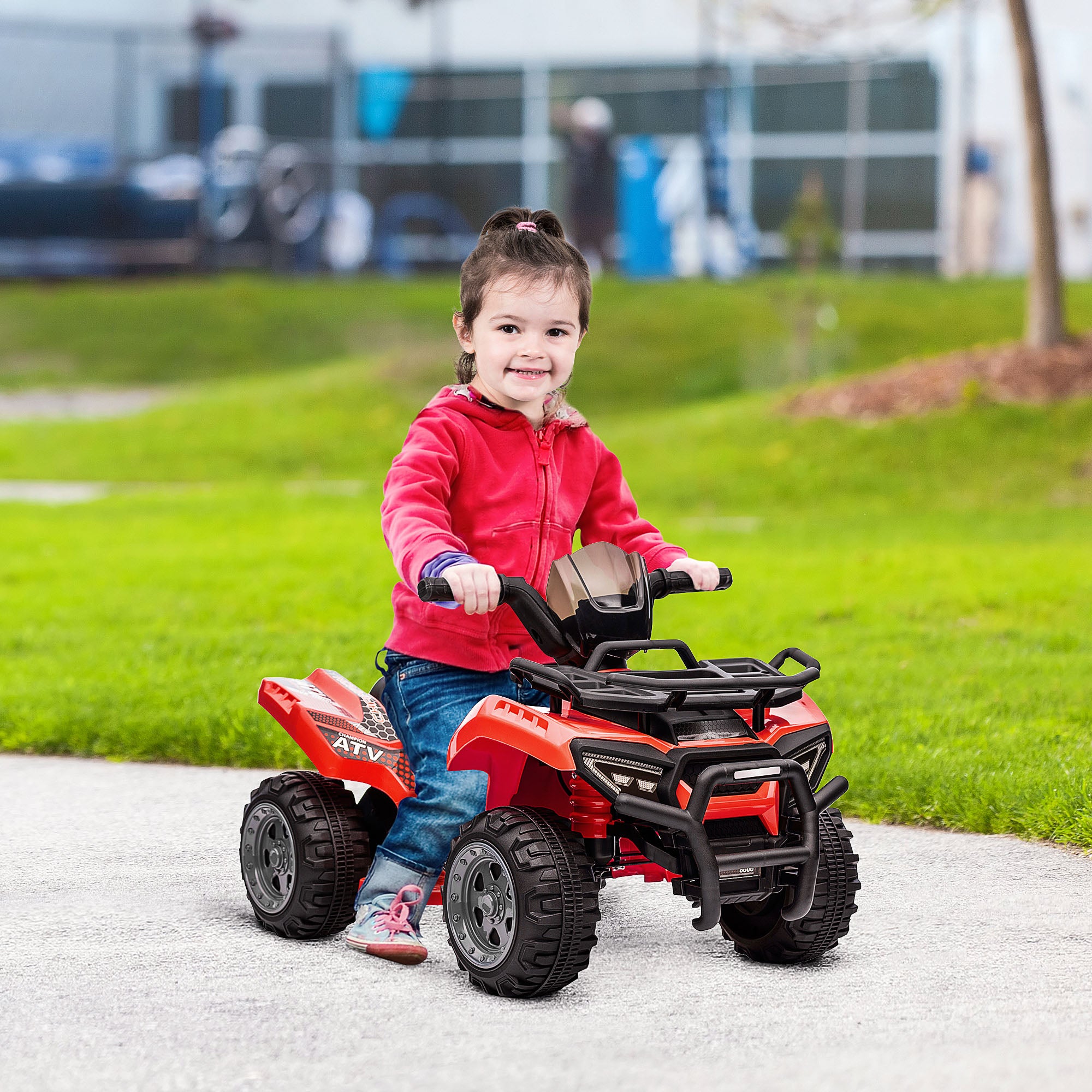 HOMCOM 6V Toddler Electric Quad Bike - Green