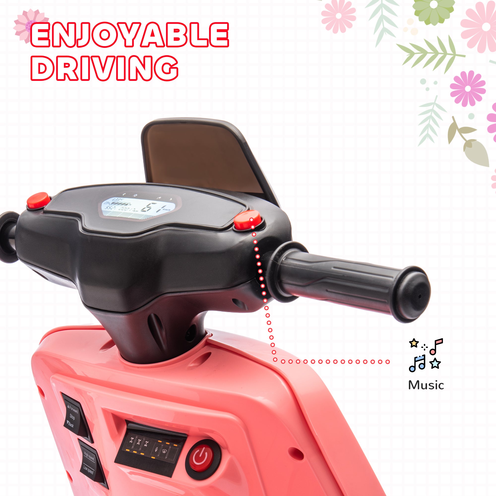 AIYAPLAY 6V Toddler Electric Motorbike