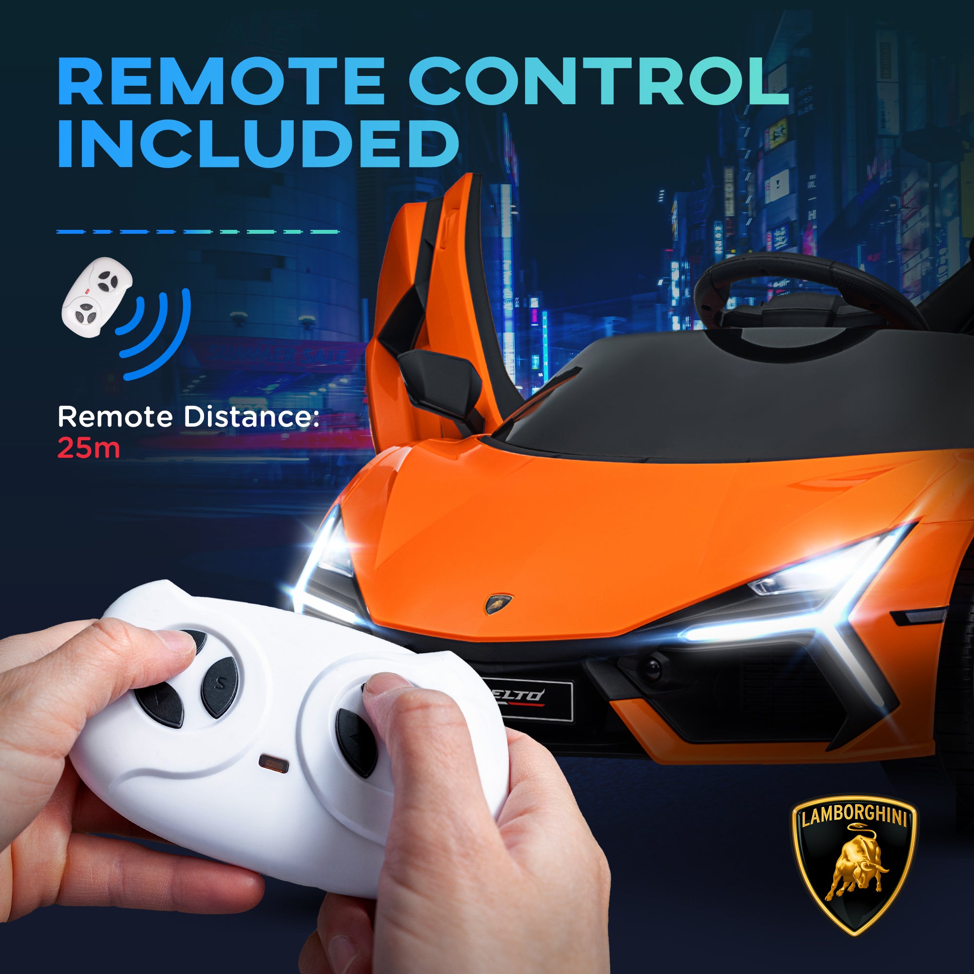 AIYAPLAY Lamborghini Revuelto 12V Kids Ride-On Car