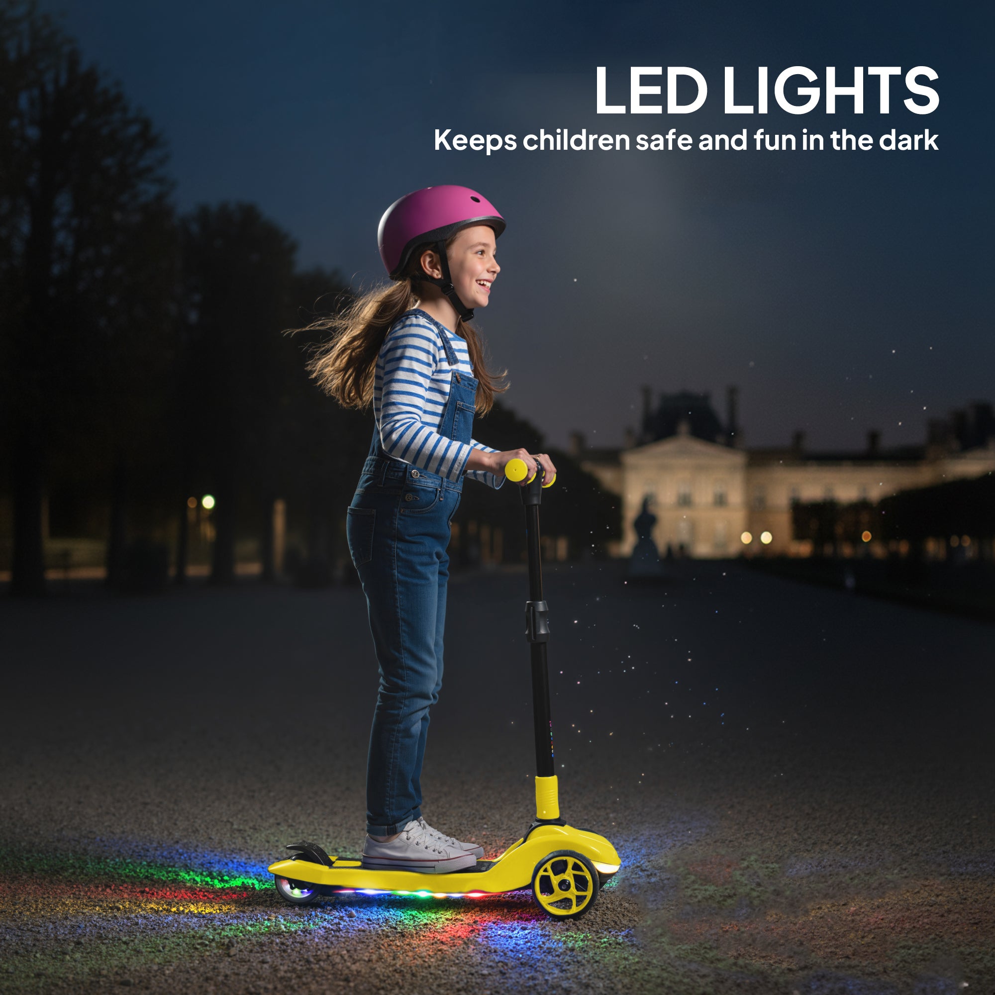 AIYAPLAY 3-Wheel Kids Electric Scooter