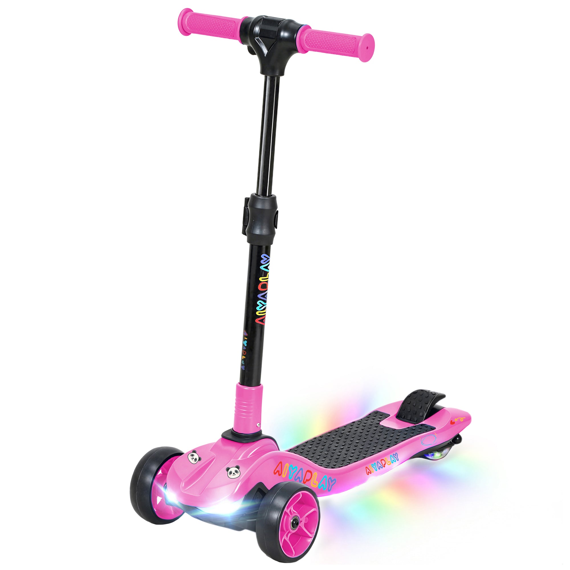 AIYAPLAY 3-Wheel Kids Electric Scooter - Pink