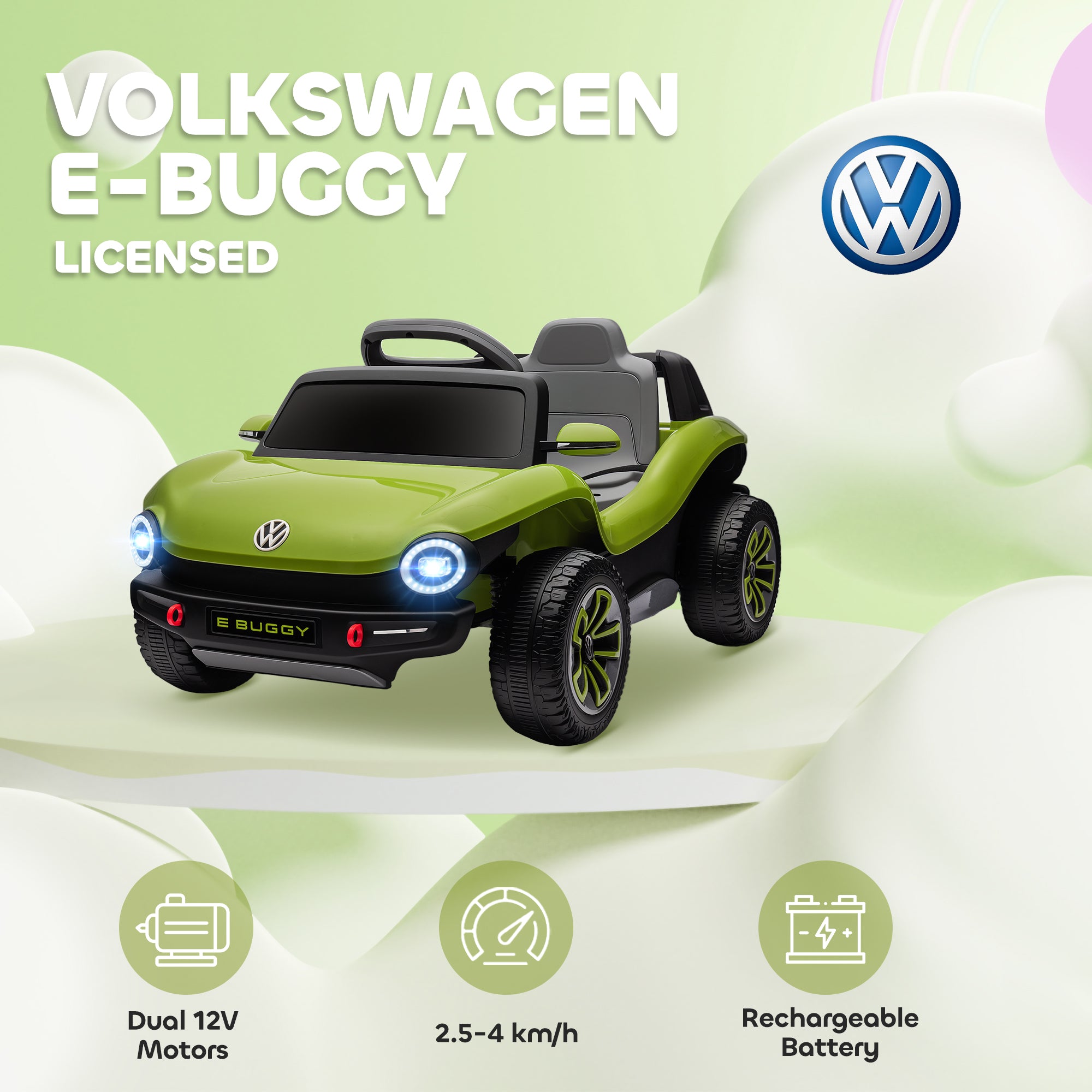 AIYAPLAY Volkswagen Kids Electric Ride-On Car