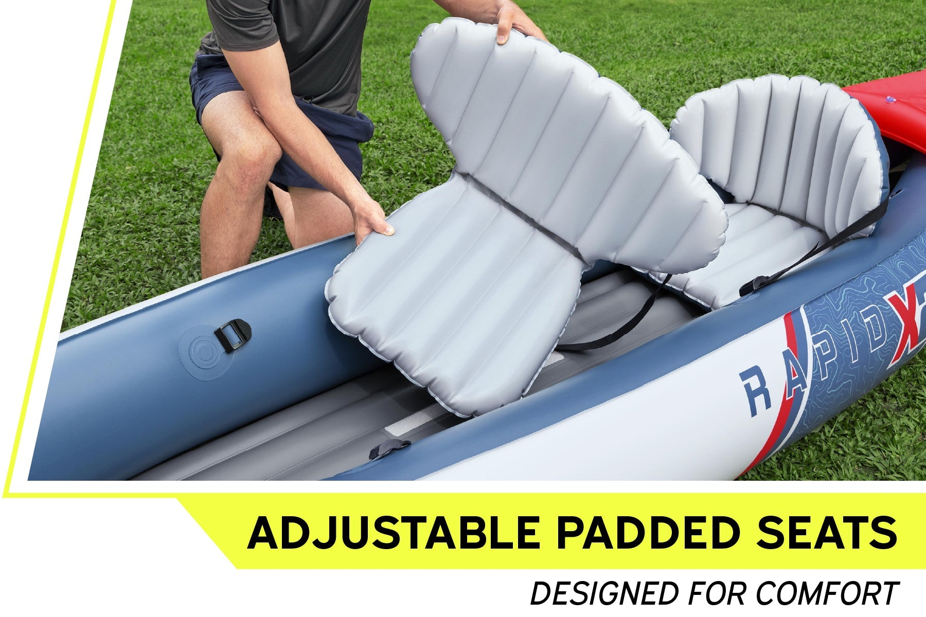 Bestway Hydro-Force Rapid X2 2 Person Inflatable Kayak Set - inflatable kayak lifestyle image