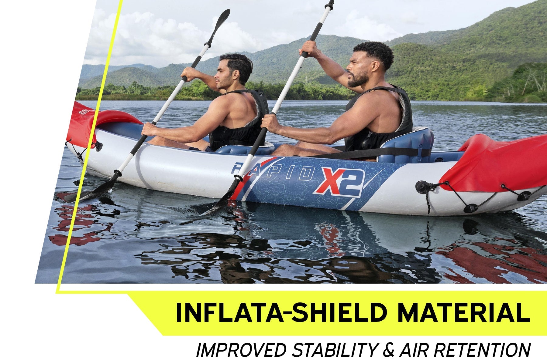 Bestway Hydro-Force Rapid X2 2 Person Inflatable Kayak Set - inflatable kayak lifestyle image