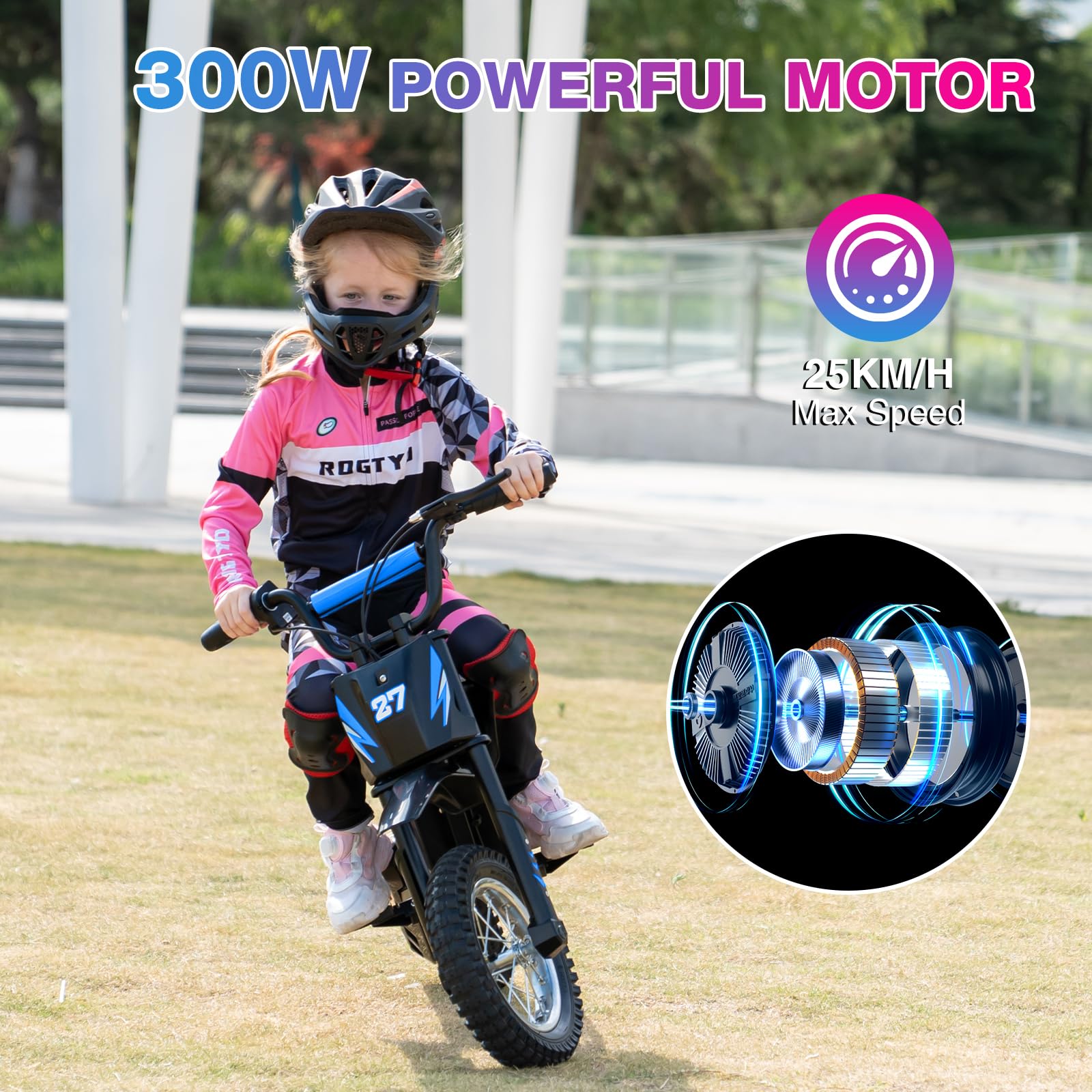 RCB R9X 300W Kids Electric Dirt Bike