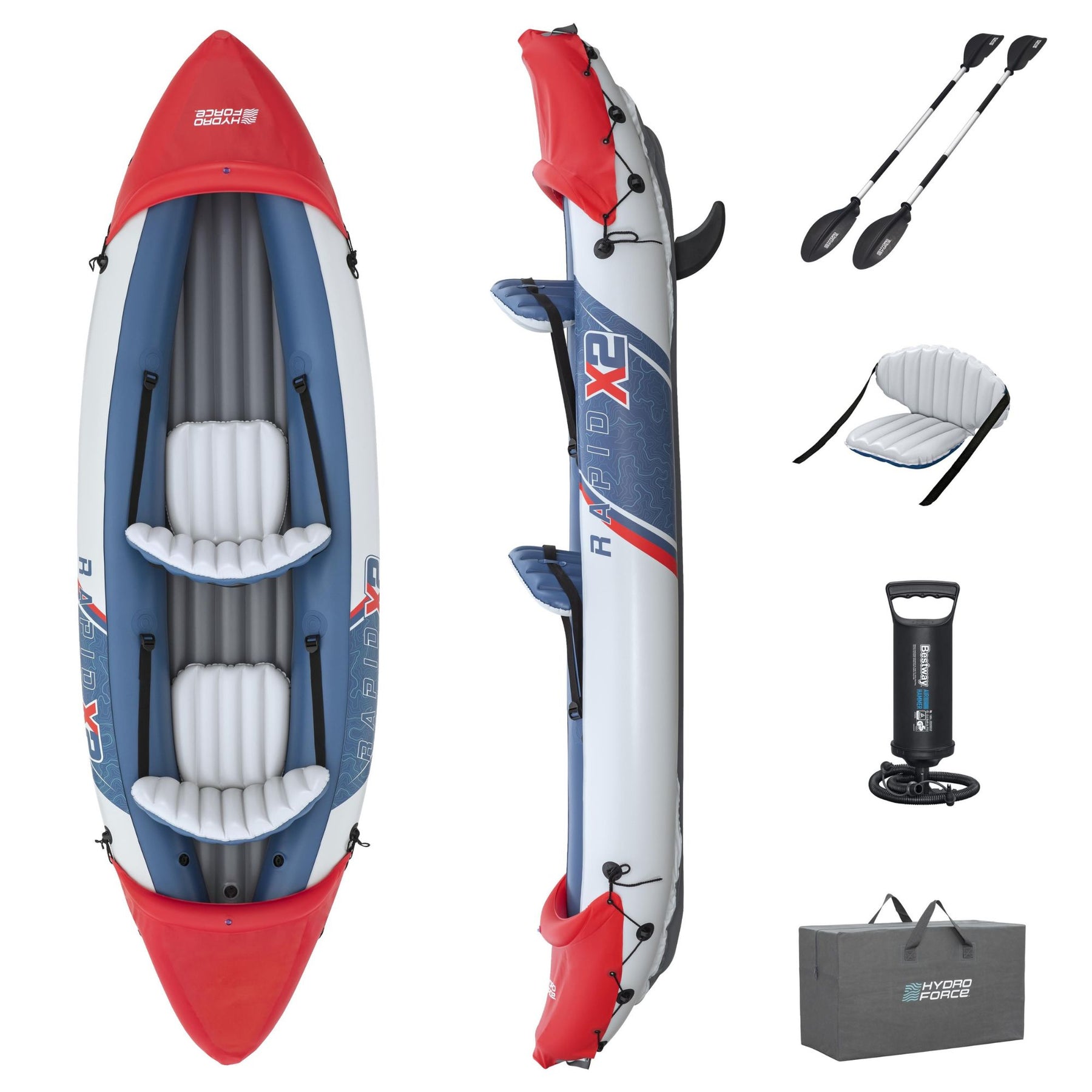 Bestway Hydro-Force Rapid X2 2 Person Inflatable Kayak Set - main product image