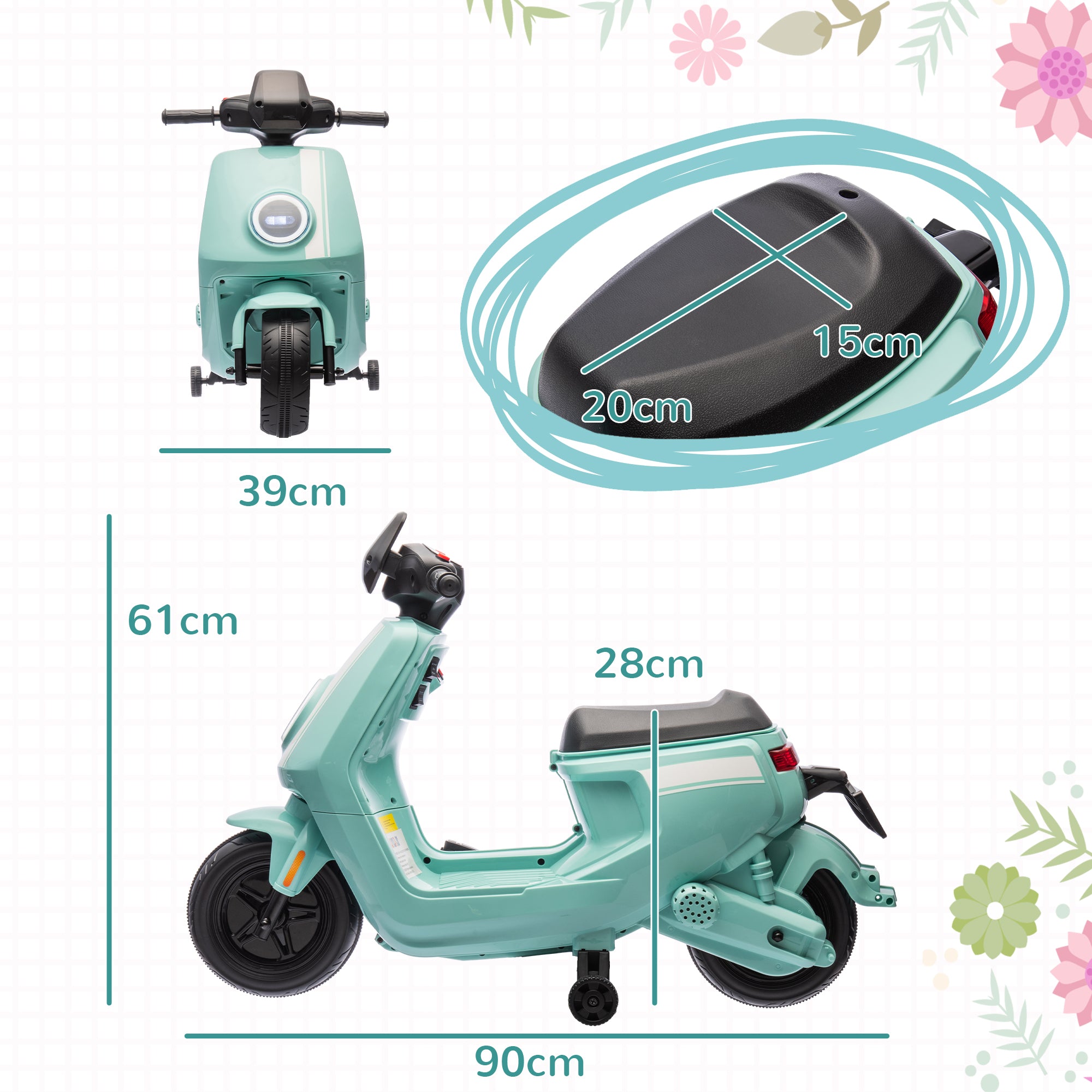 AIYAPLAY 6V Toddler Electric Motorbike