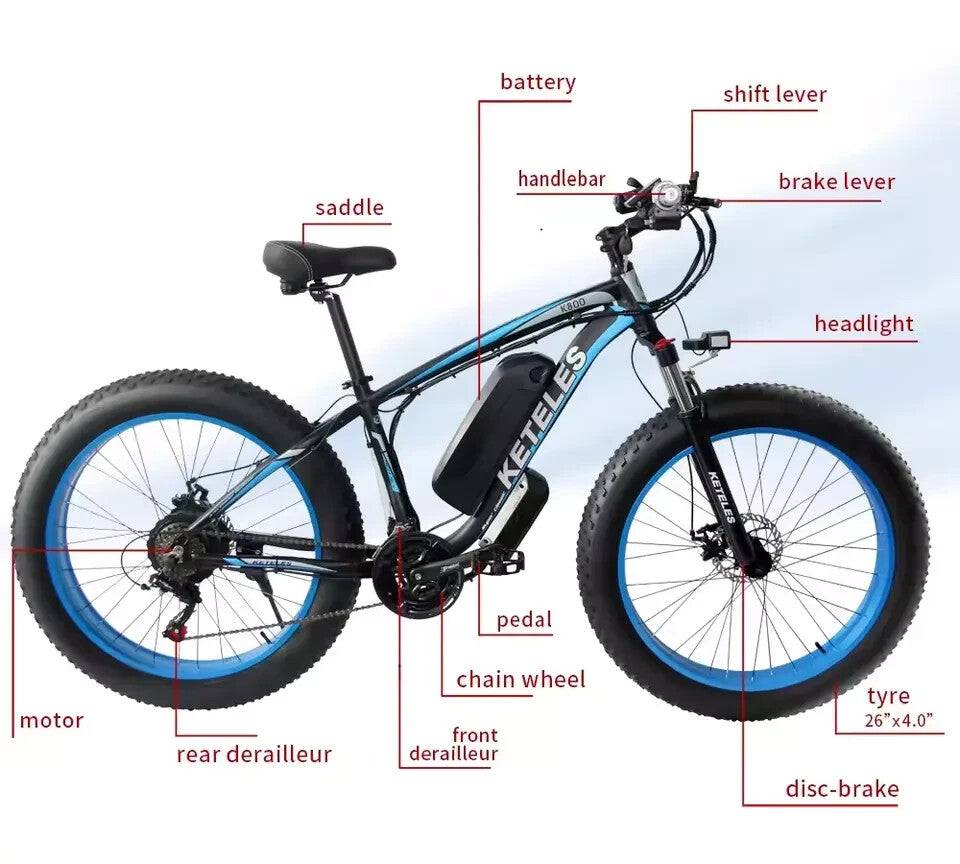 KETELES K800 Electric Bike 48V 23AH KETELES