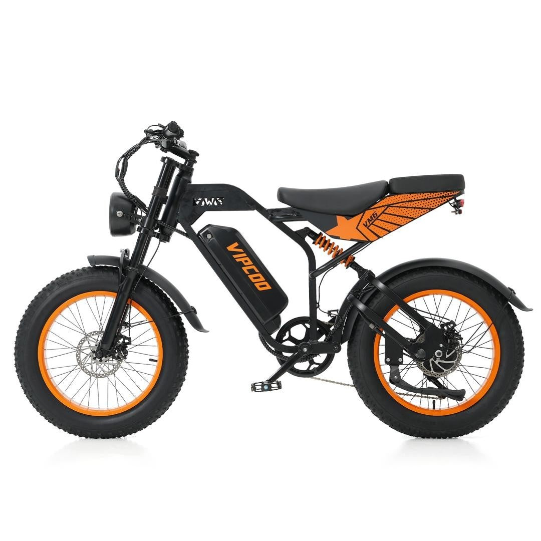 VIPCOO VM6 Electric Bike 250W 48V 18.2Ah 20 inch Fat Tire E-Bike