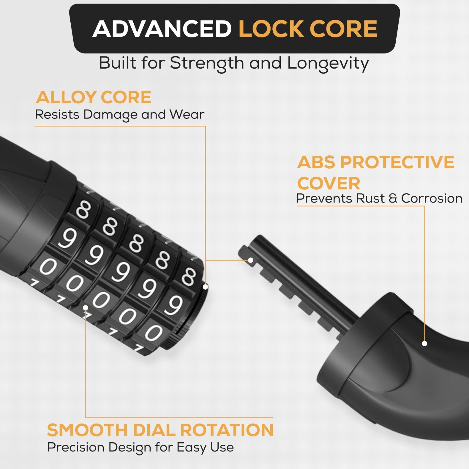 Bike Lock 5 Digit Combination 2