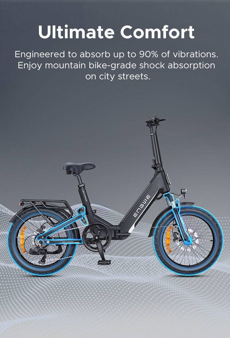 ENGWE L20 3.0 Boost Folding Electric Bike 250W 48V 13.5Ah Engwe