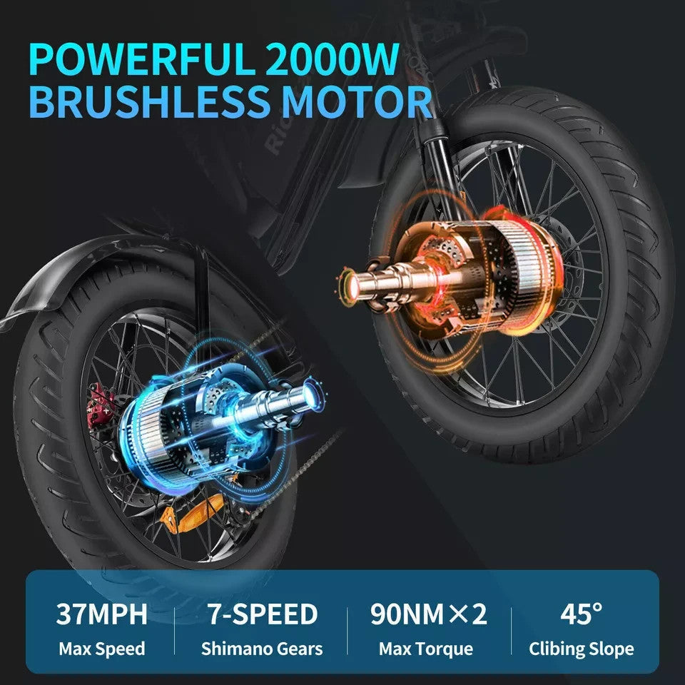 YVY Q20 (C20) PRO Electric Bike 52V 40AH 5